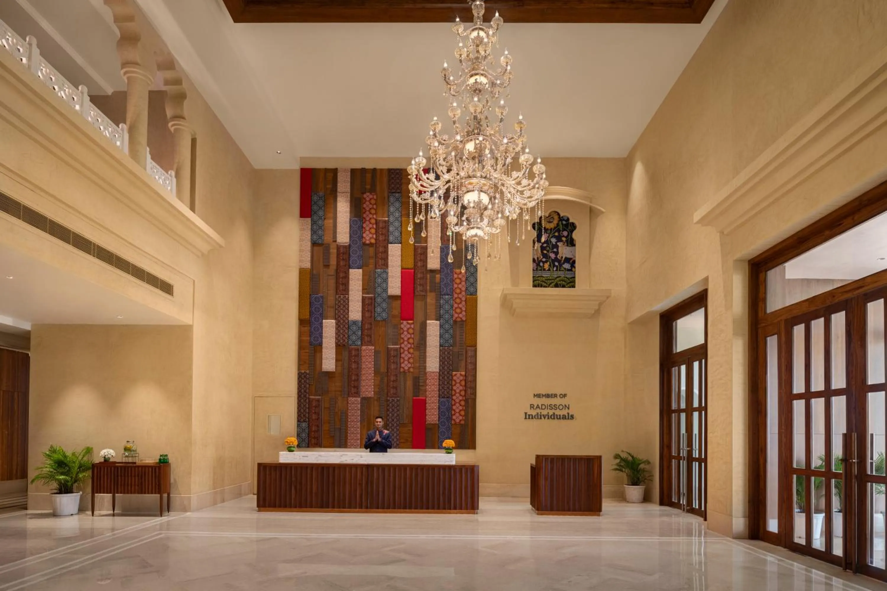 Lobby or reception in Uday Palace Navsari, a member of Radisson Individuals