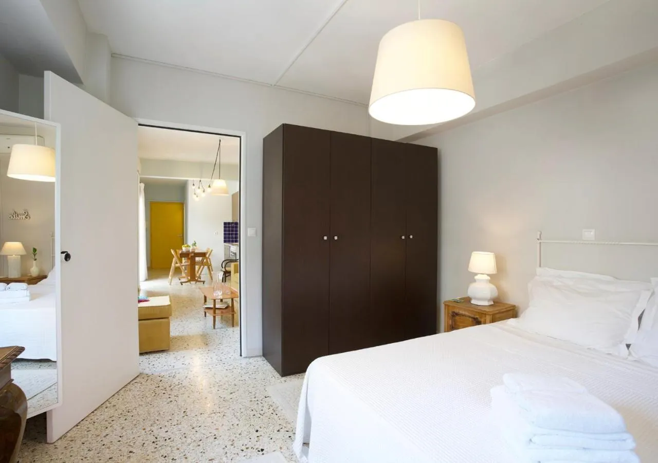 Bed in Live in Athens, PSYRRI Meet Me Here Apartments