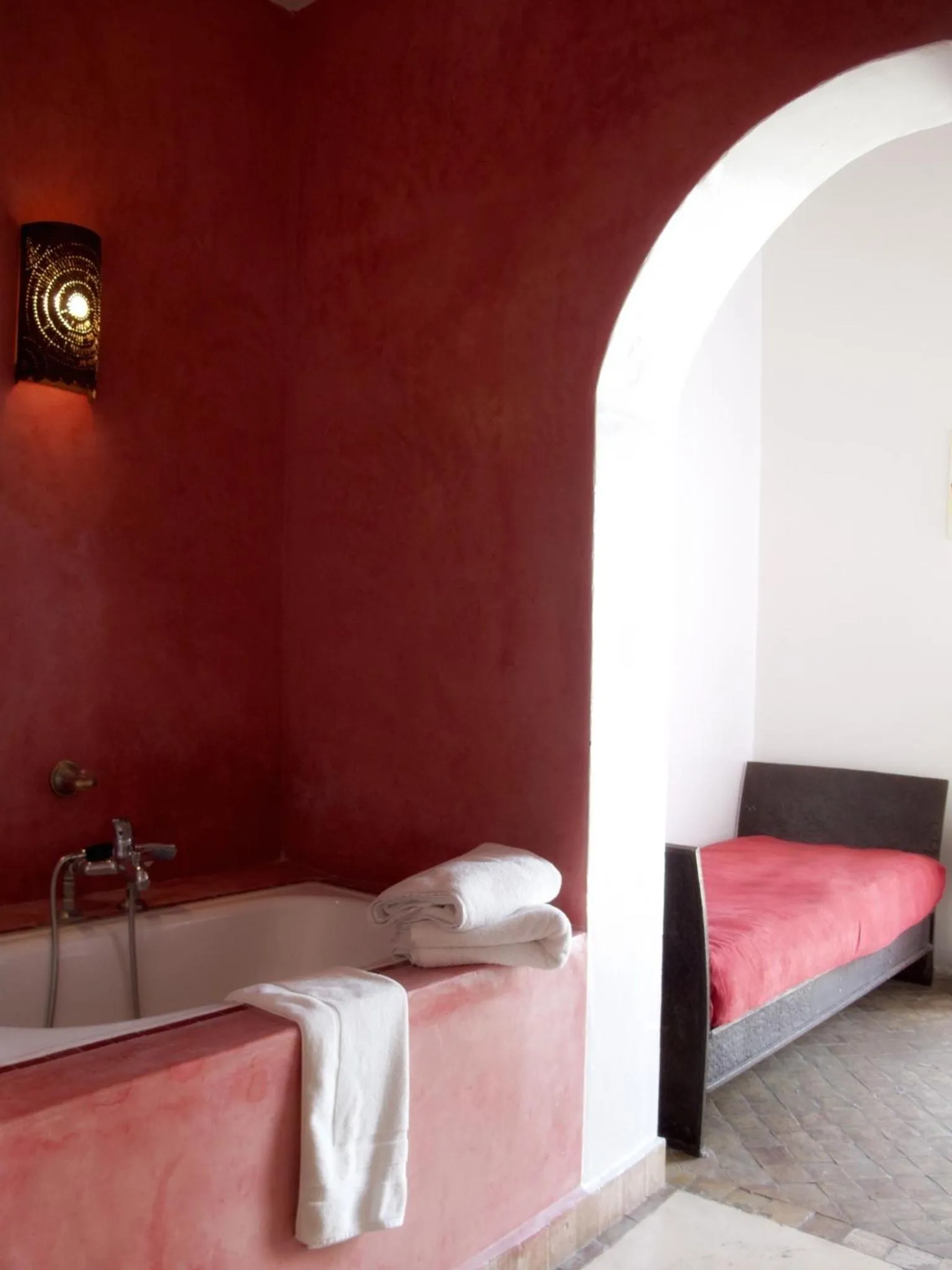 Bathroom, Bed in Casa Lila & Spa