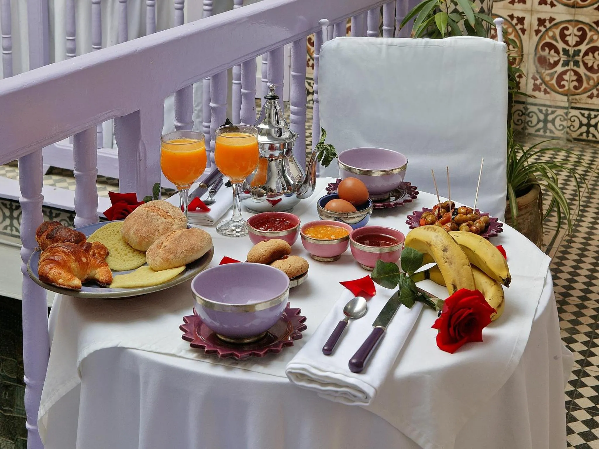 Continental breakfast in Casa Lila & Spa