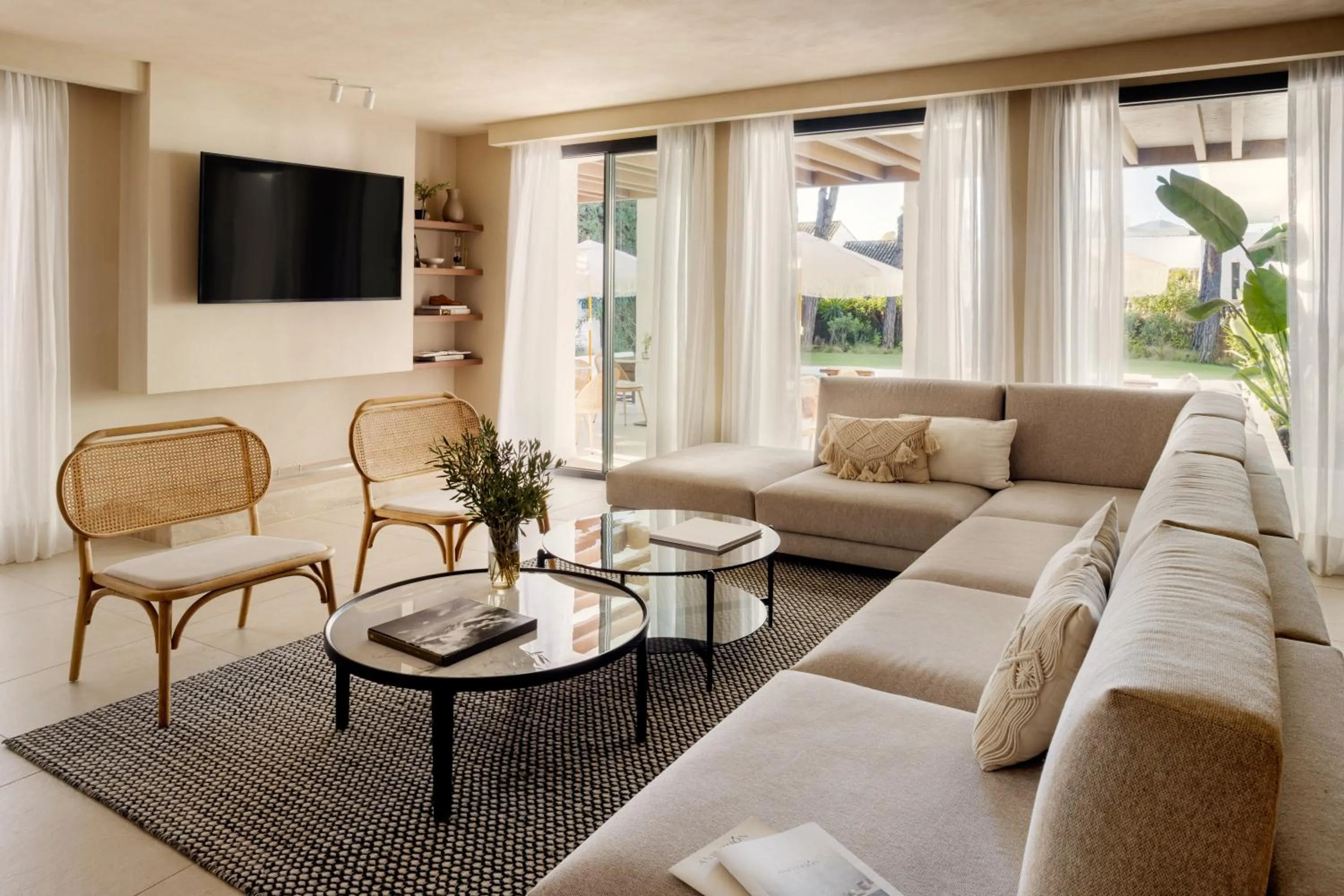 Bed in Anfitrión Villas & Suites