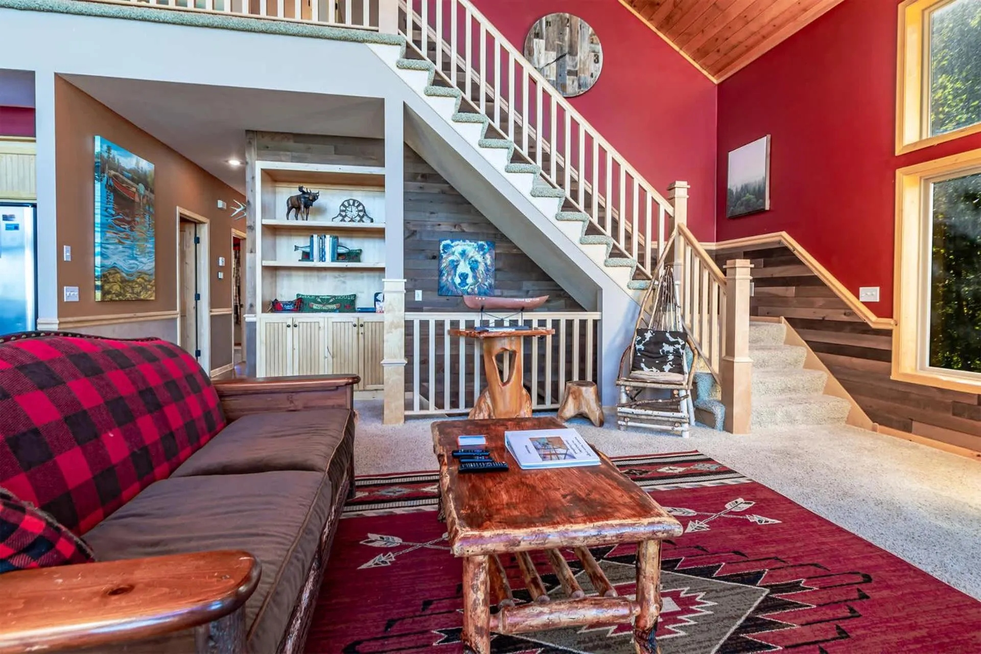 Spacious Leech Lake Home on 2 Private Acres, 200' of lake shore 15 Minutes to Walker with boat lift, dock, swimming, fire pit