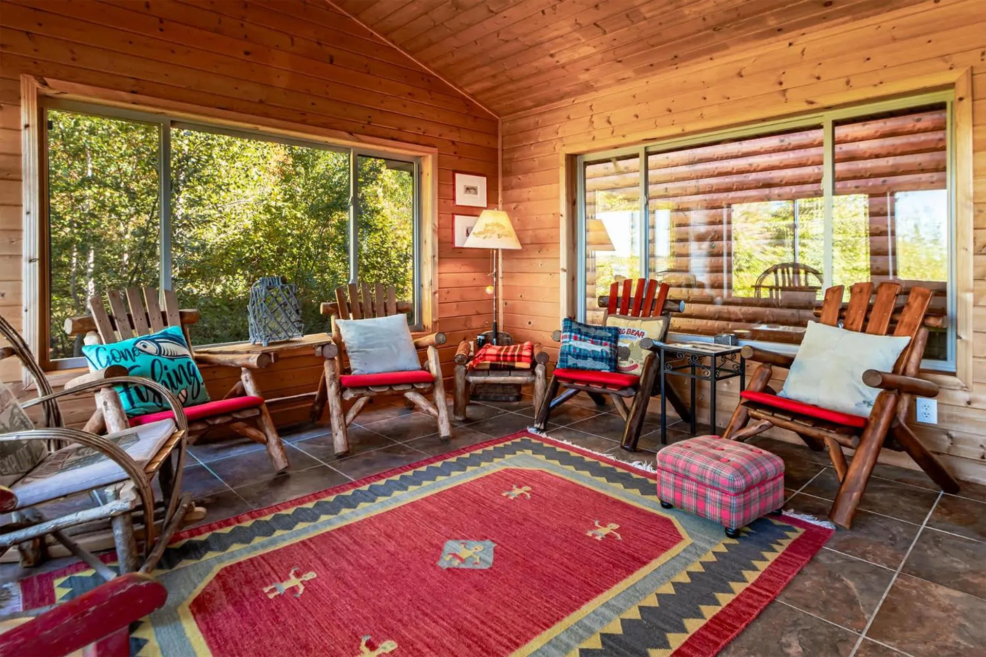 Spacious Leech Lake Home on 2 Private Acres, 200' of lake shore 15 Minutes to Walker with boat lift, dock, swimming, fire pit