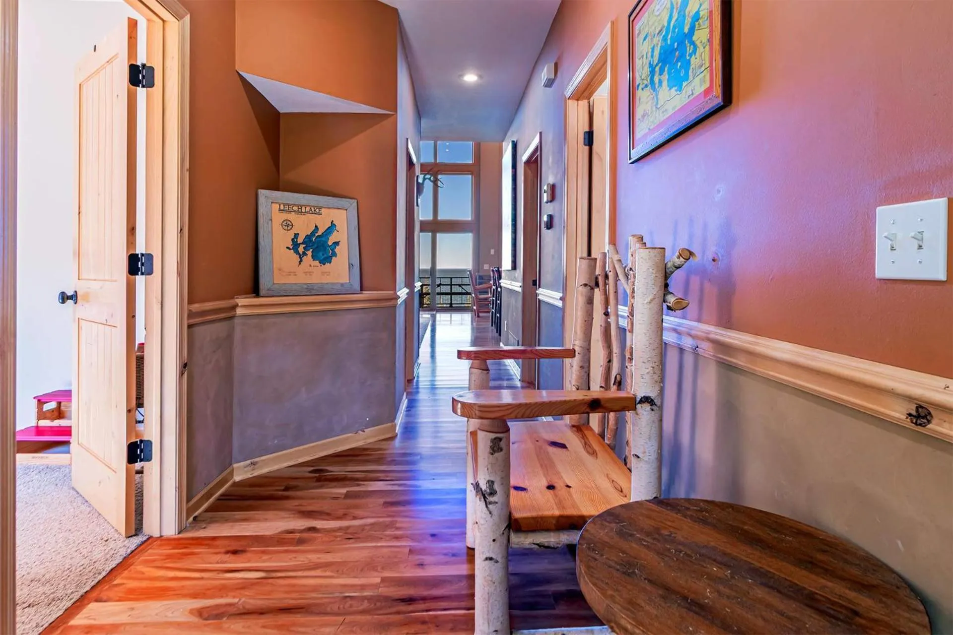 Spacious Leech Lake Home on 2 Private Acres, 200' of lake shore 15 Minutes to Walker with boat lift, dock, swimming, fire pit