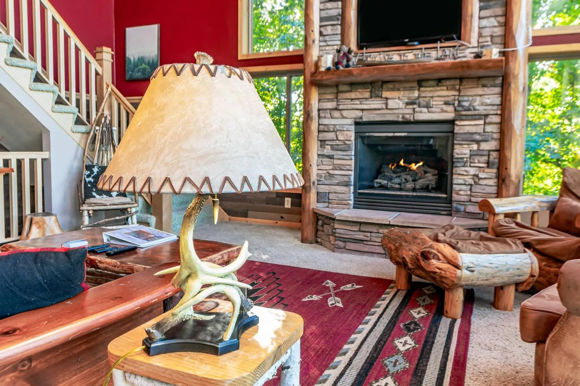 Spacious Leech Lake Home on 2 Private Acres, 200' of lake shore 15 Minutes to Walker with boat lift, dock, swimming, fire pit