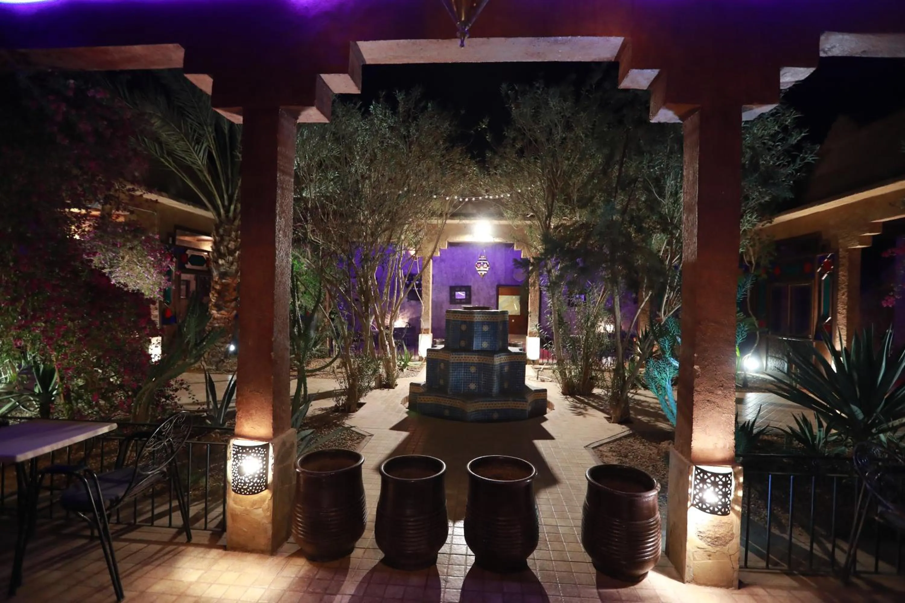 Communal lounge/ TV room in Kasbah Tizimi