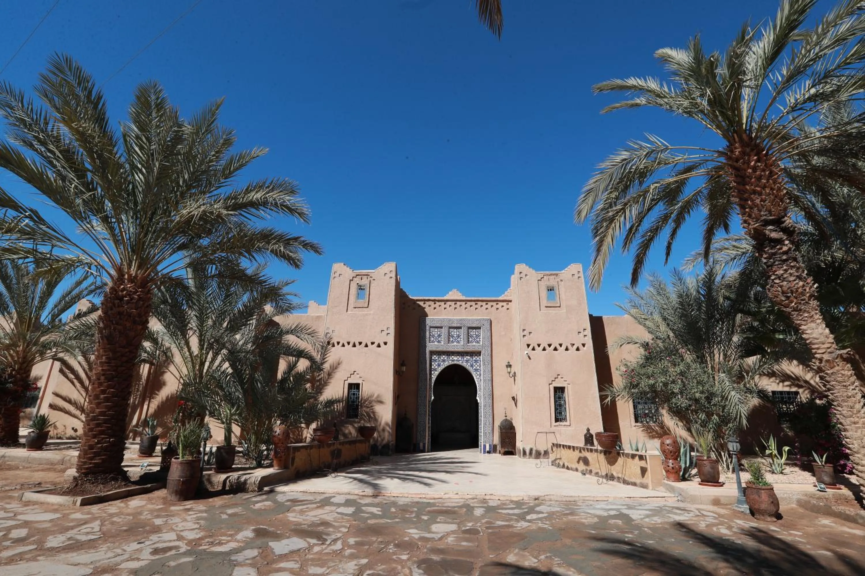 Facade/entrance in Kasbah Tizimi