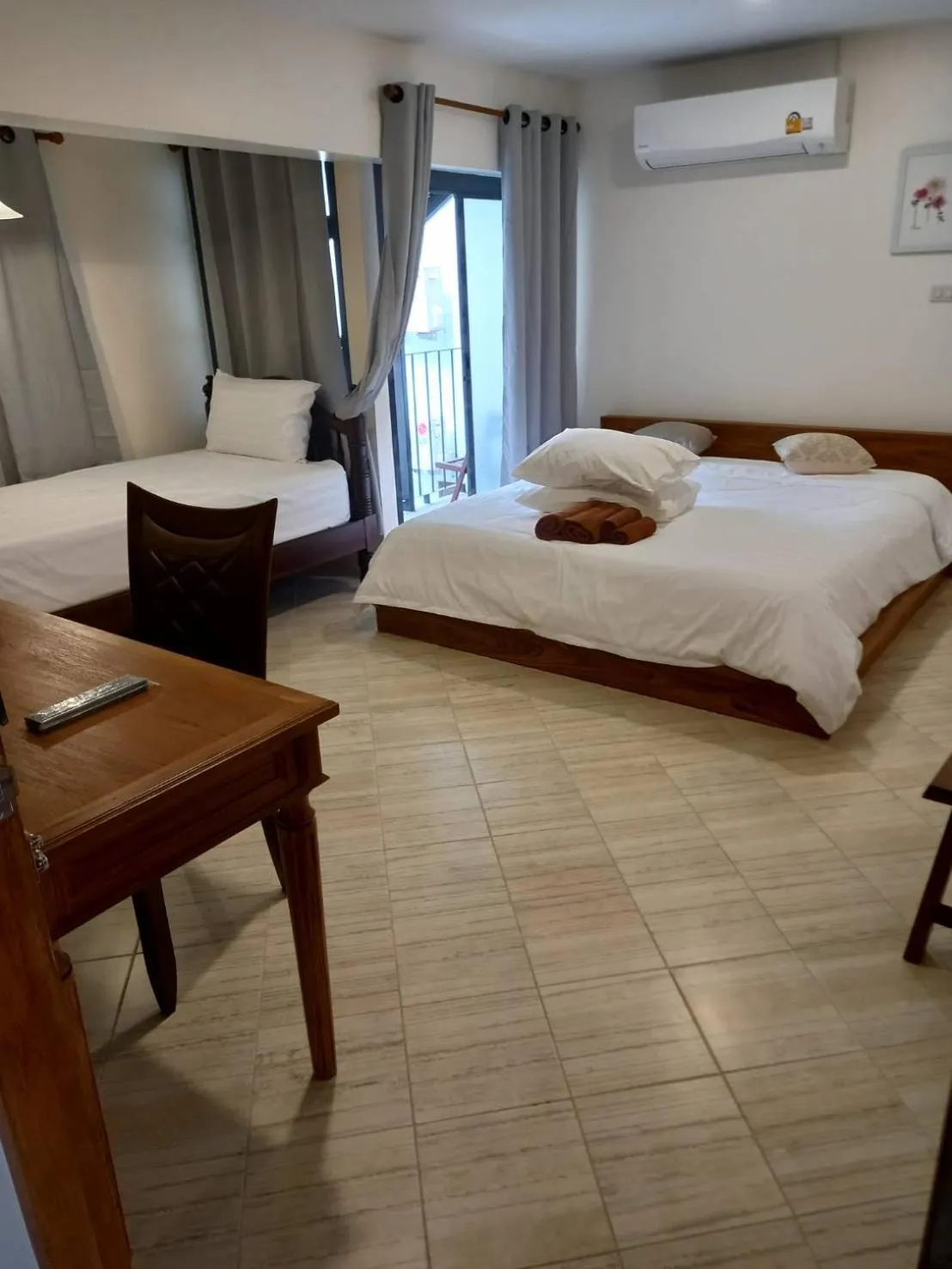 Bed in Valentier Cafe and Hotel