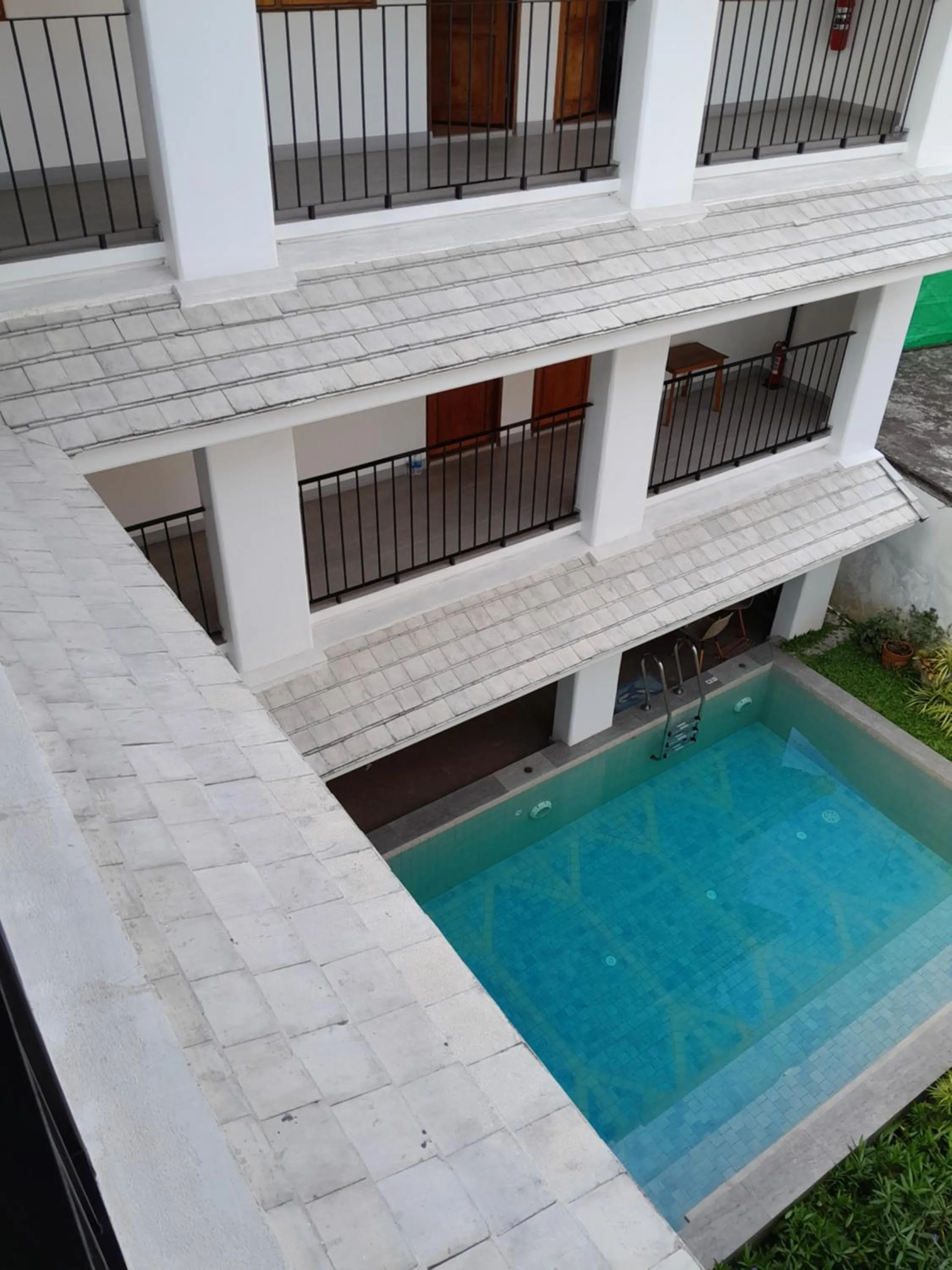 Pool view in Valentier Cafe and Hotel