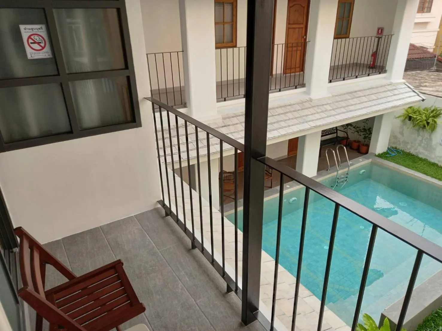 Patio in Valentier Cafe and Hotel