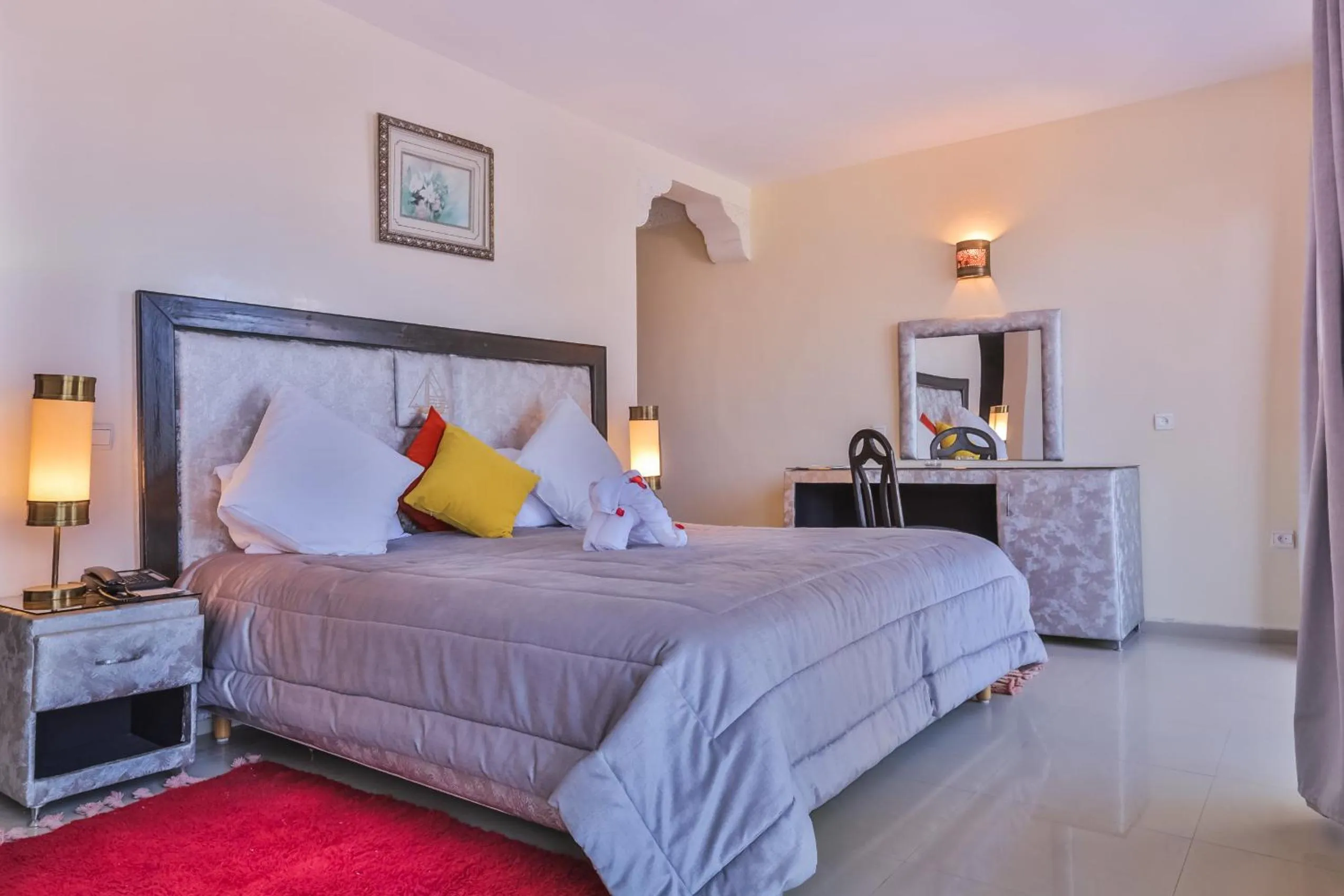 Bed in Hôtel Des Iles