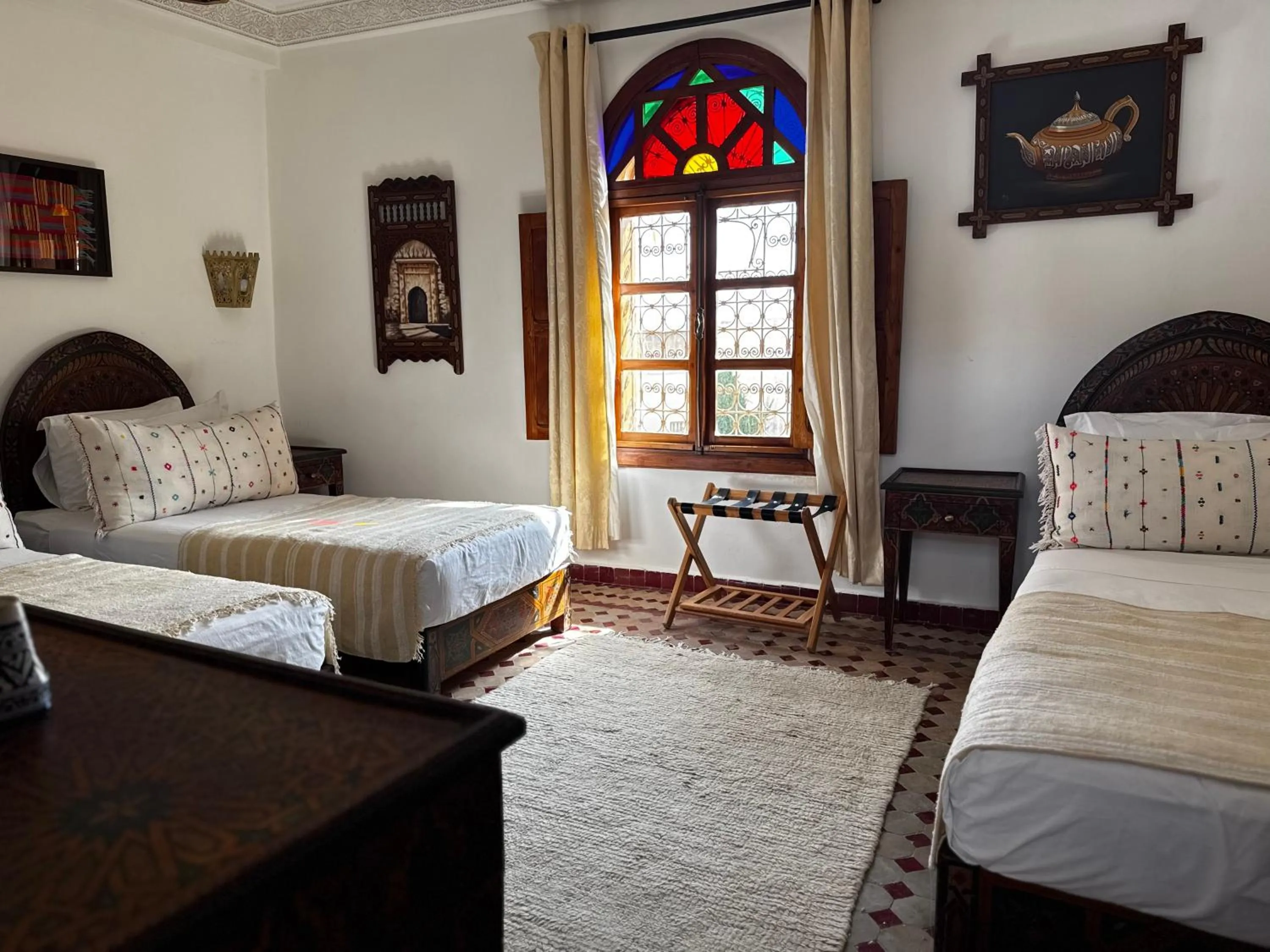 Bed in Riad Dar Laura