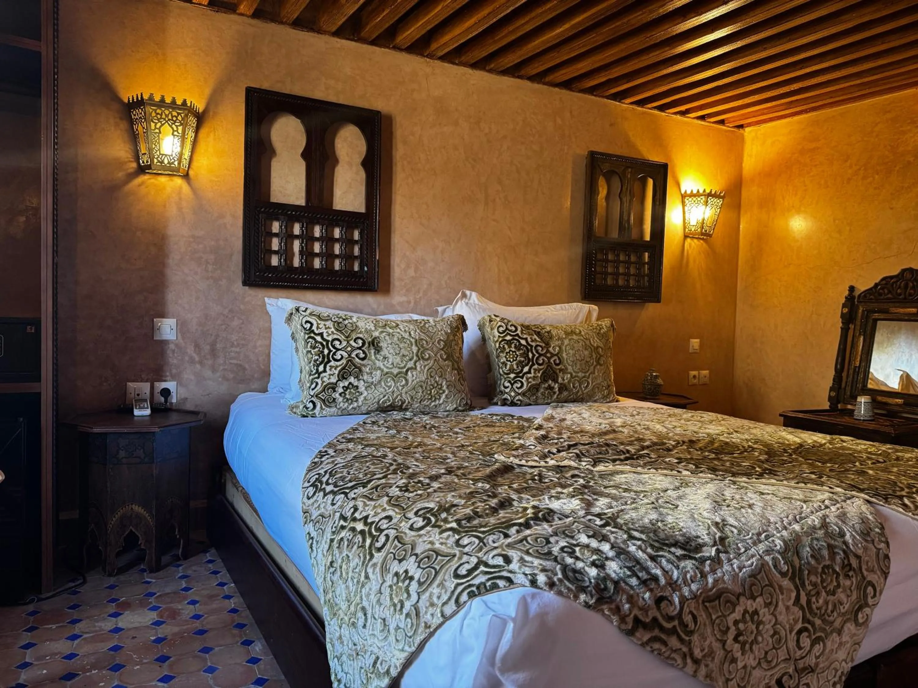 Bed in Riad Dar Laura