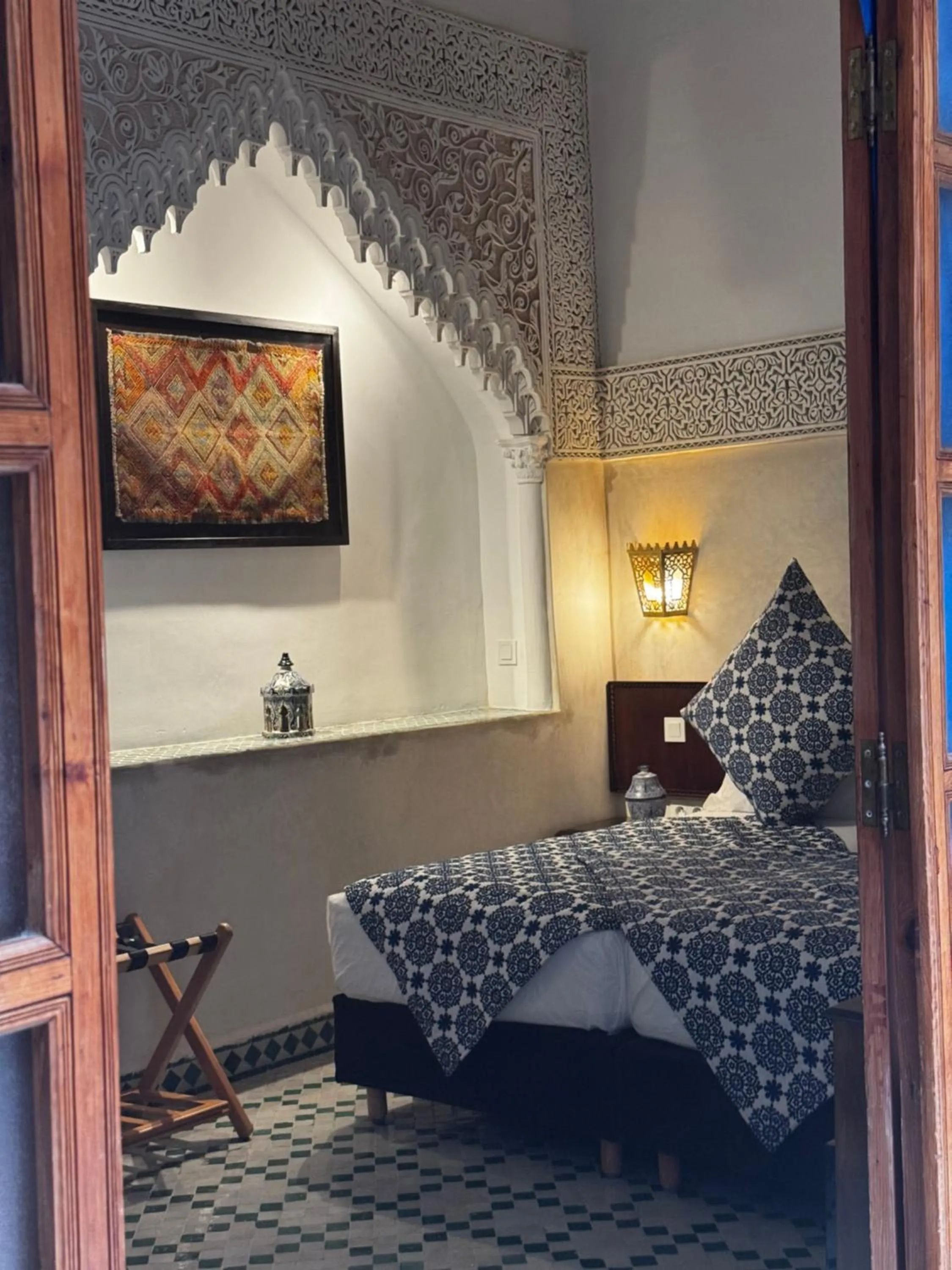 Bed in Riad Dar Laura