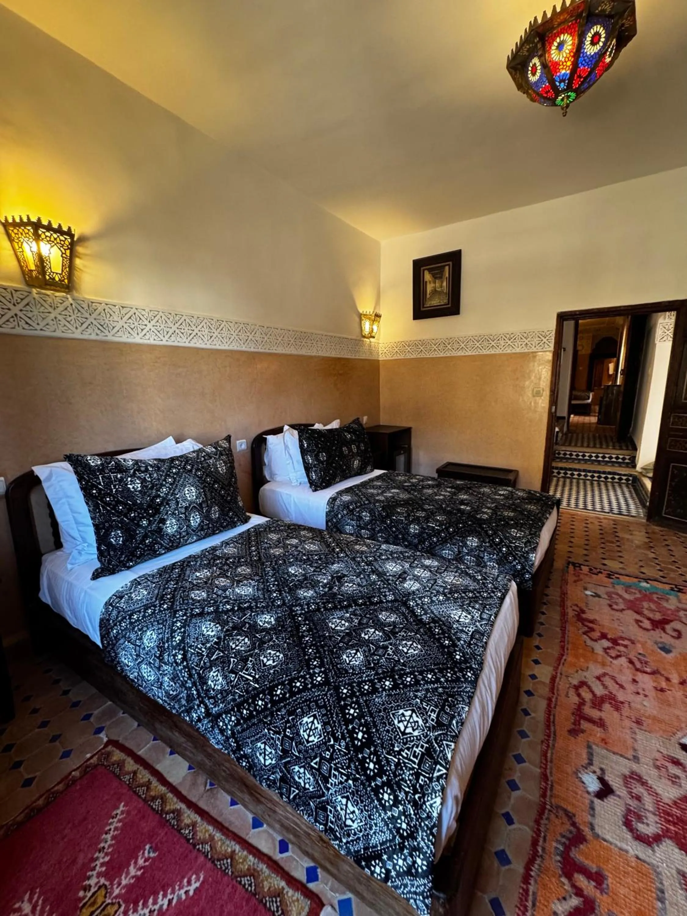 Bed in Riad Dar Laura
