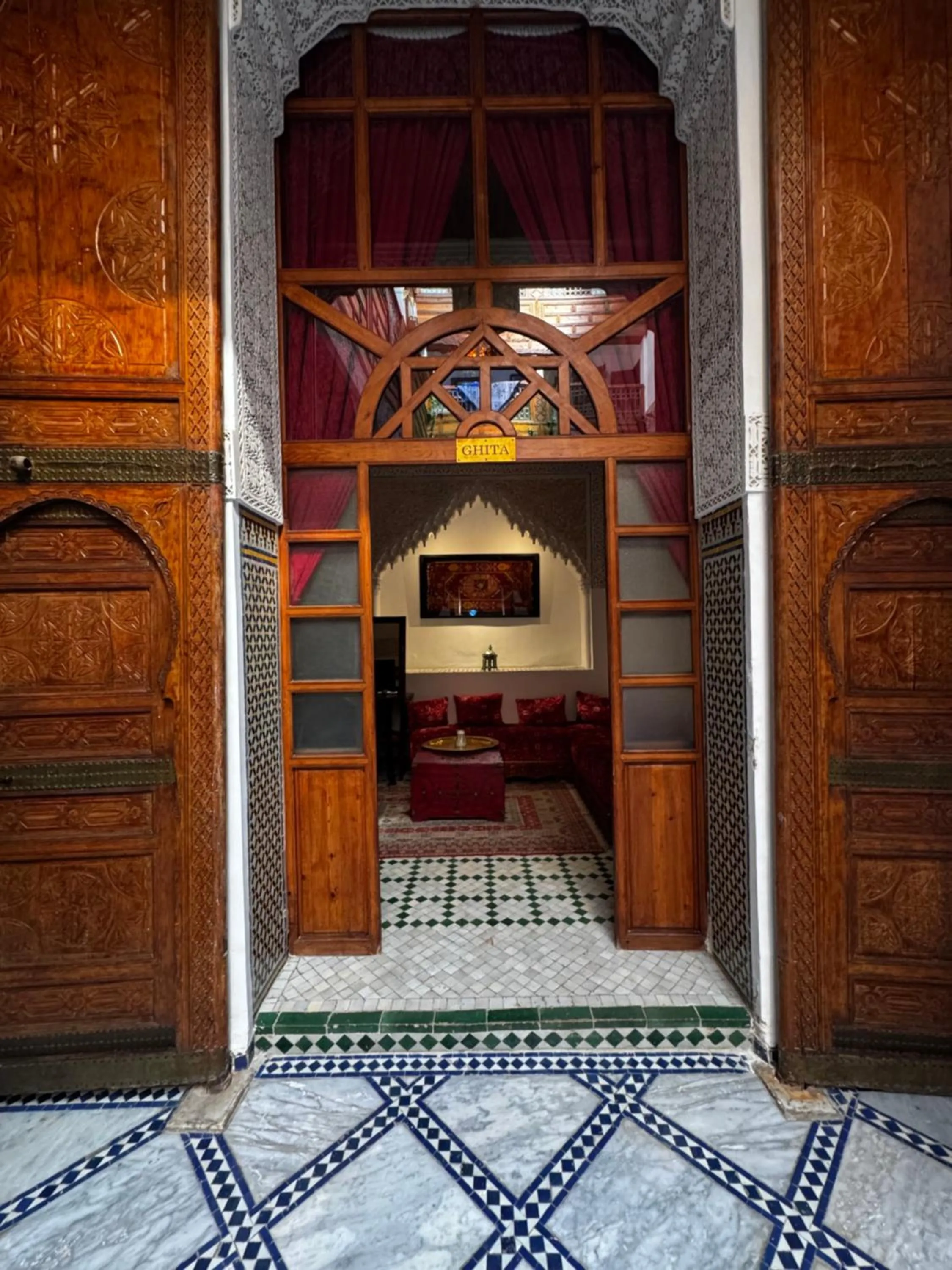Facade/entrance in Riad Dar Laura