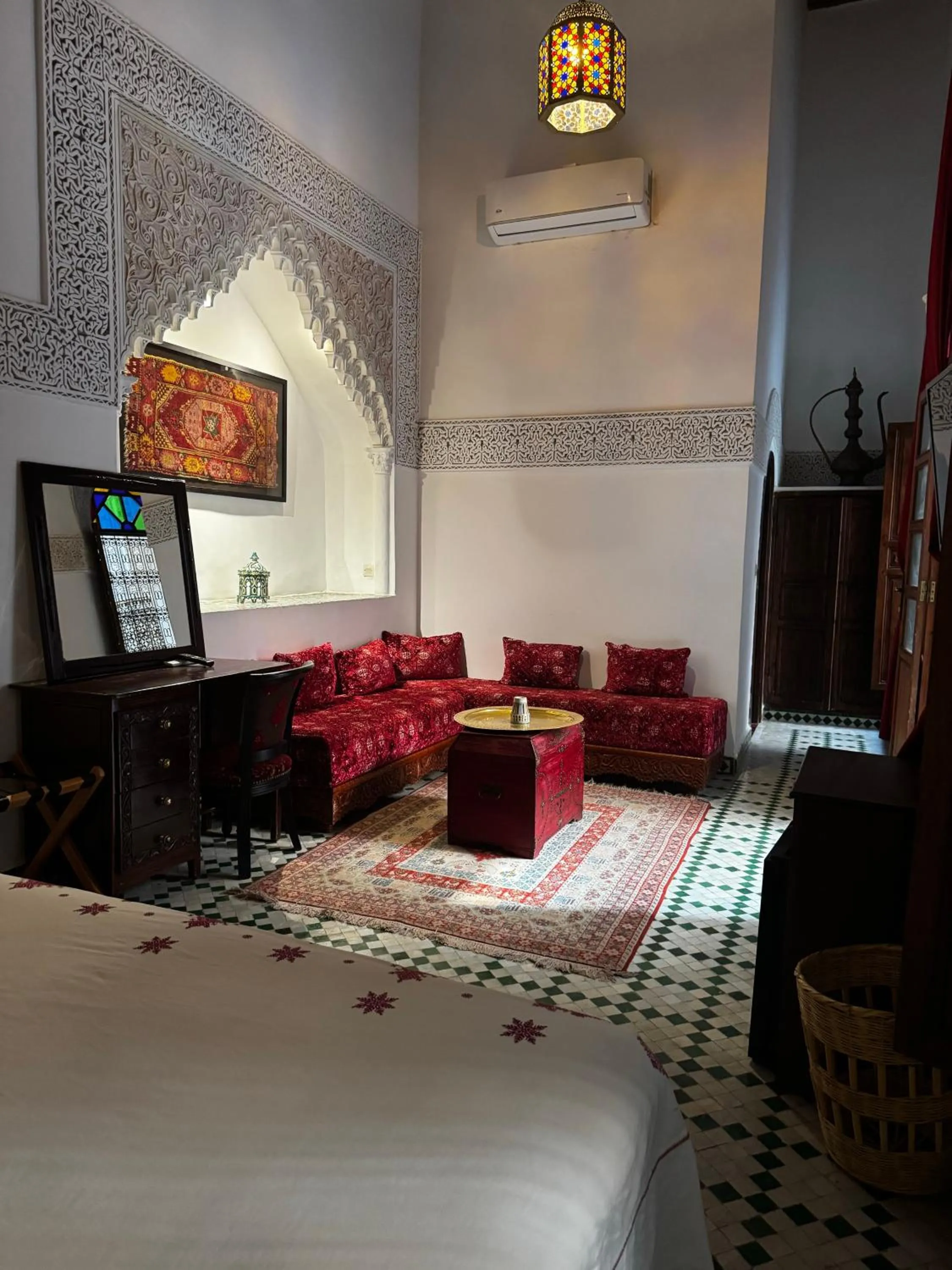 Seating area, Bed in Riad Dar Laura