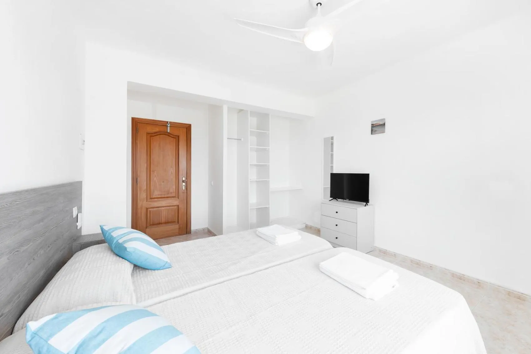 Bed in Hostal Cala Llombards