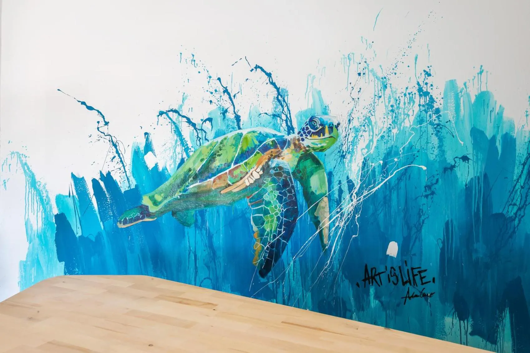 Lobby or reception in Hostal Cala Llombards