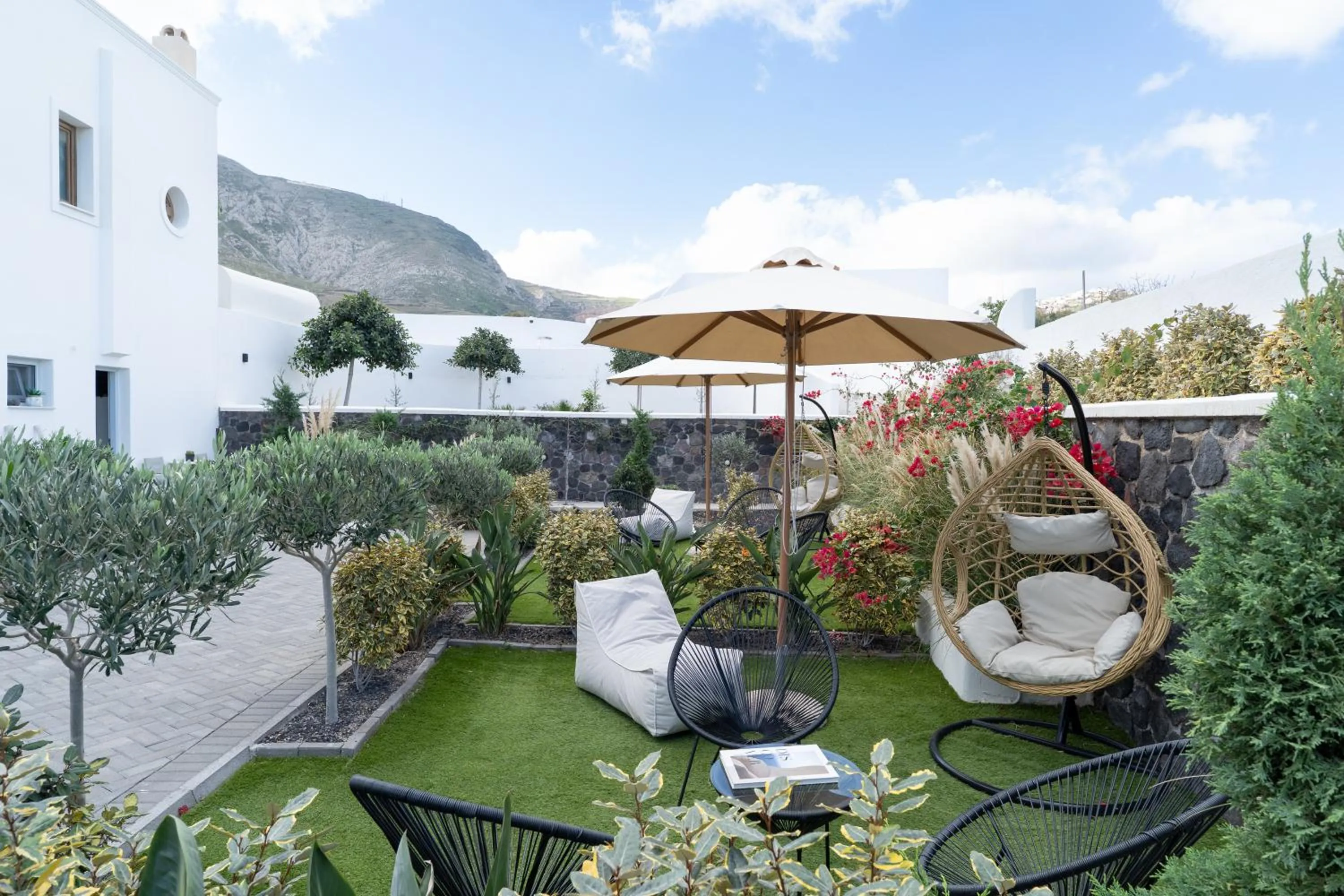 Patio in SN Santorini Apartments