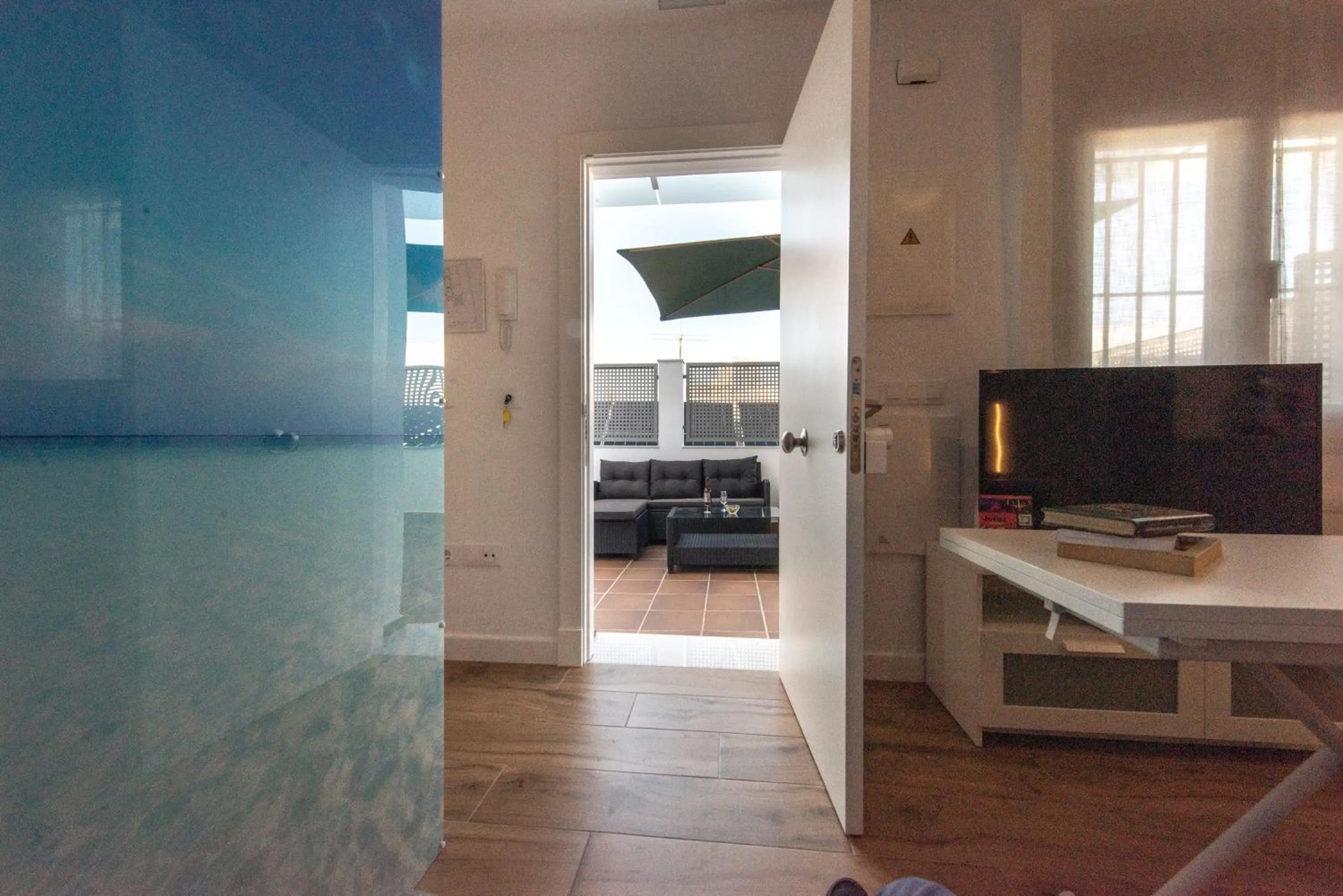 Balcony/Terrace in Apartamentos Santa María 15