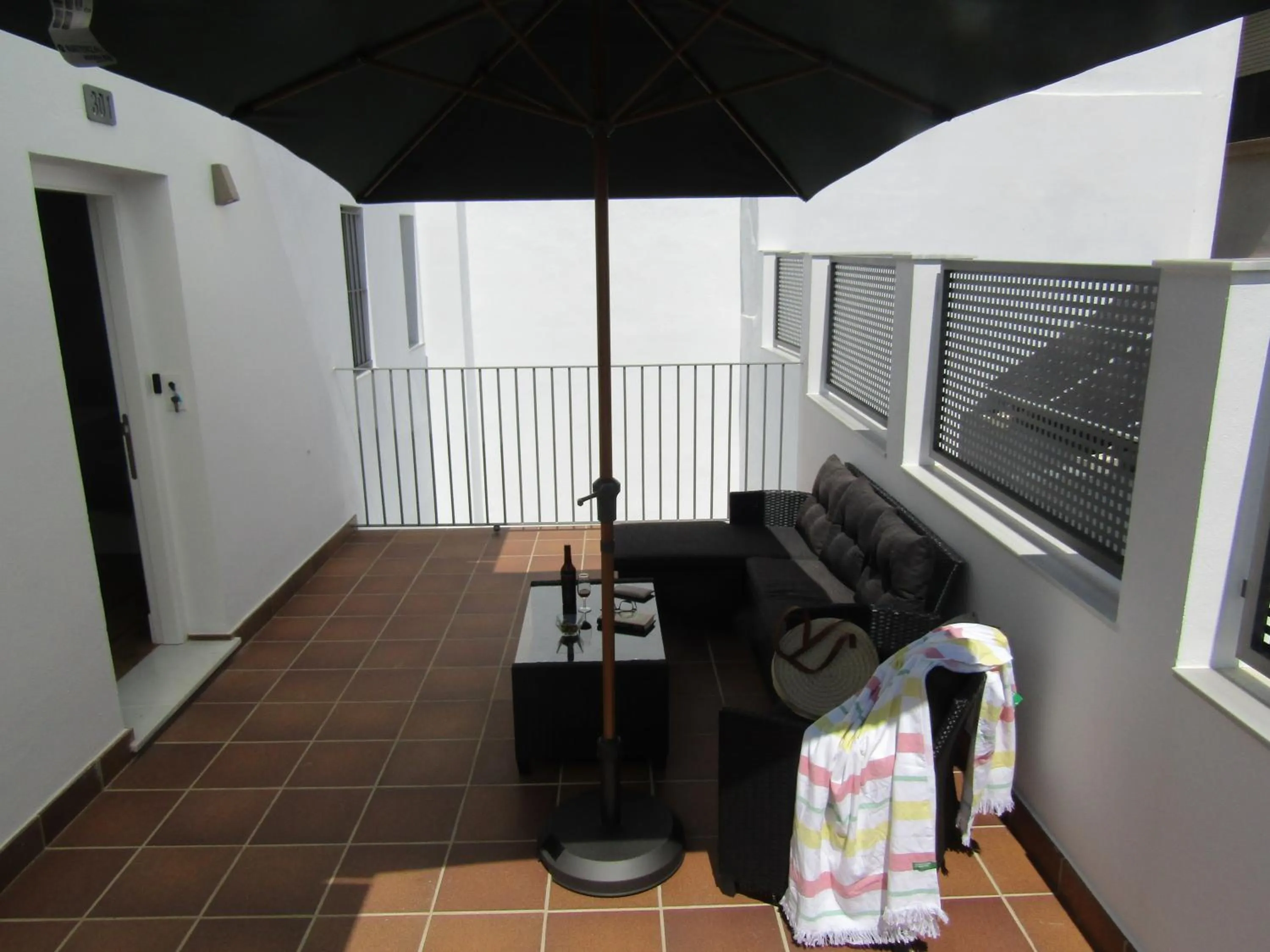 Balcony/Terrace in Apartamentos Santa María 15