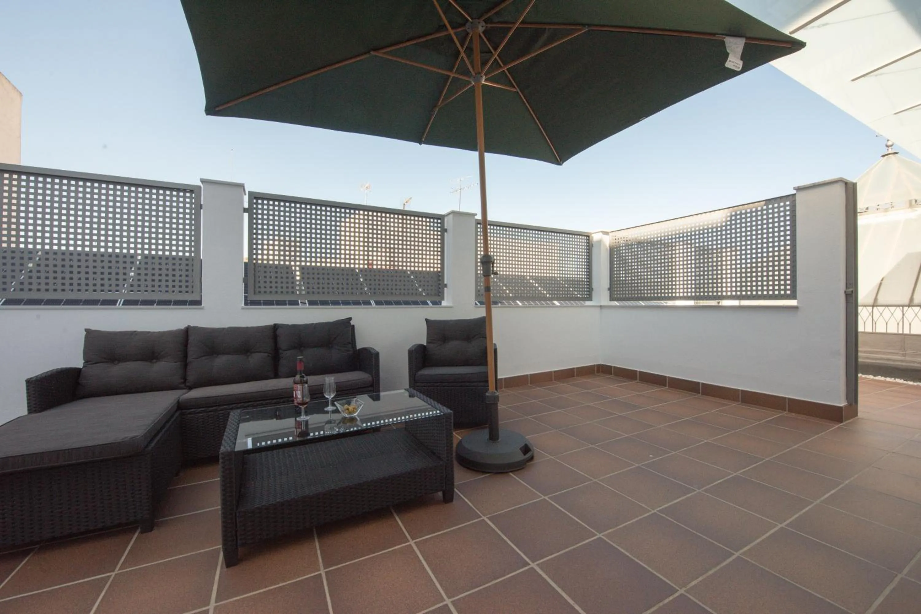 Balcony/Terrace in Apartamentos Santa María 15