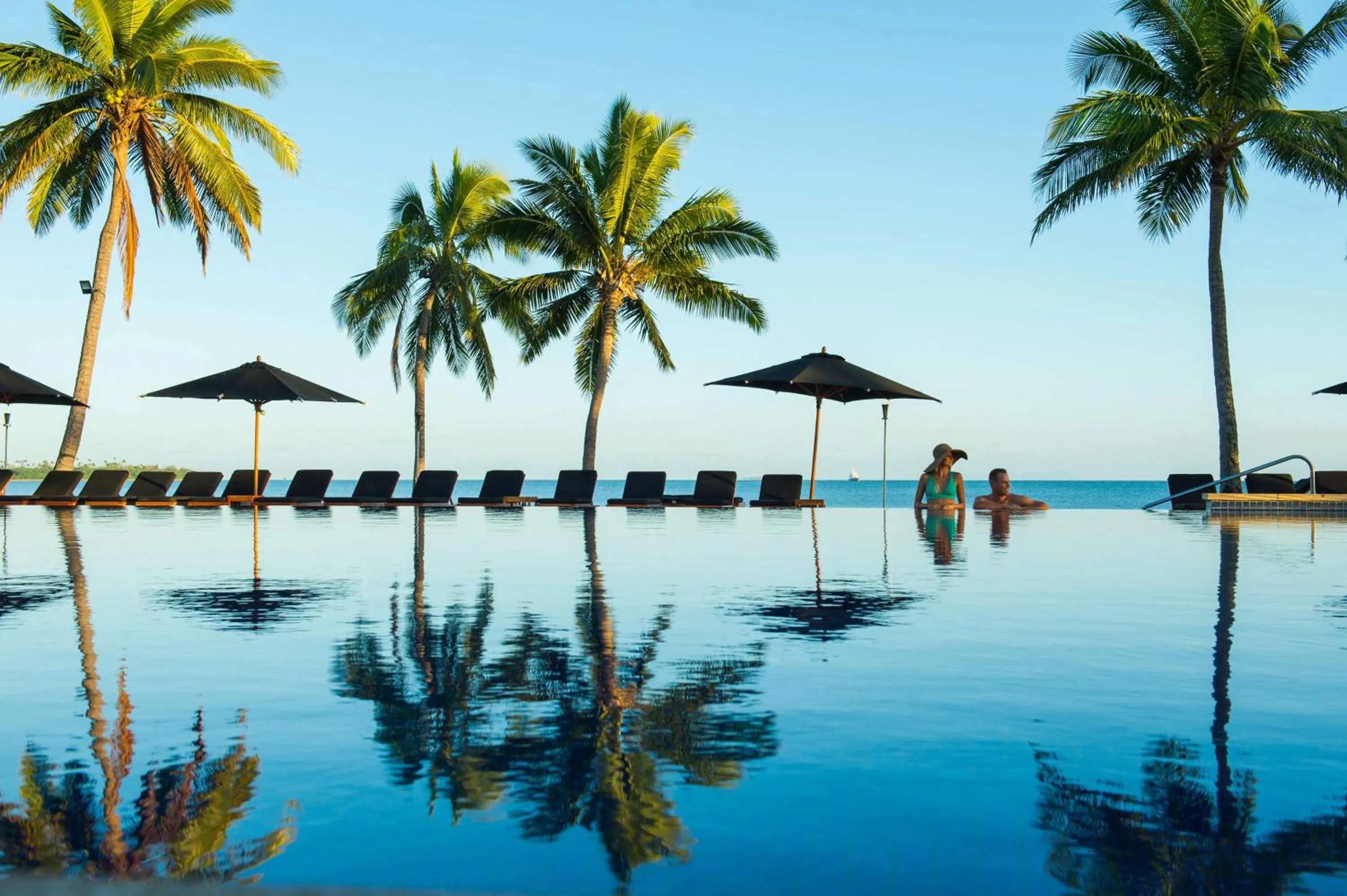 Pool view in Hilton Fiji Beach Resort and Spa