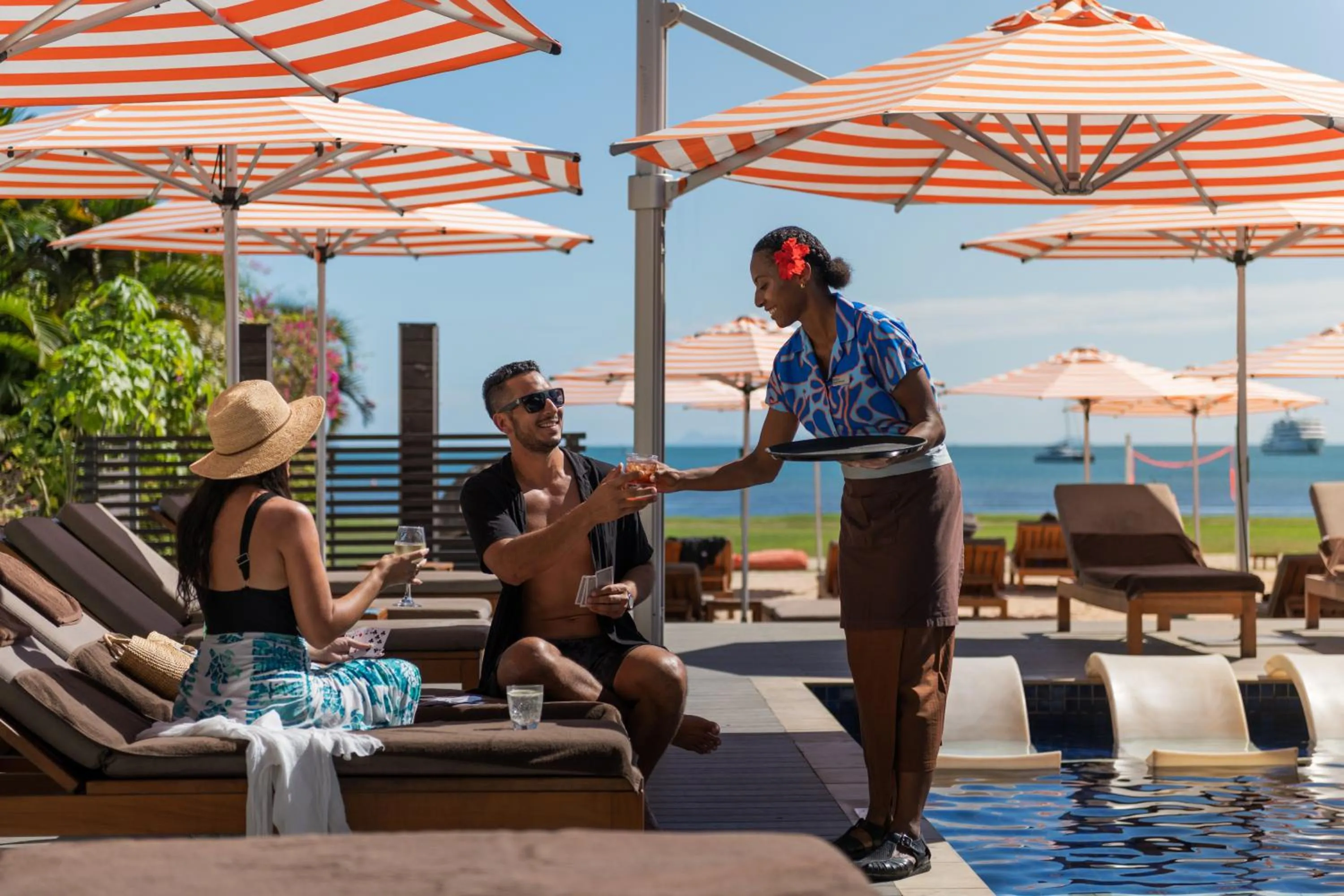 Swimming pool in Hilton Fiji Beach Resort and Spa