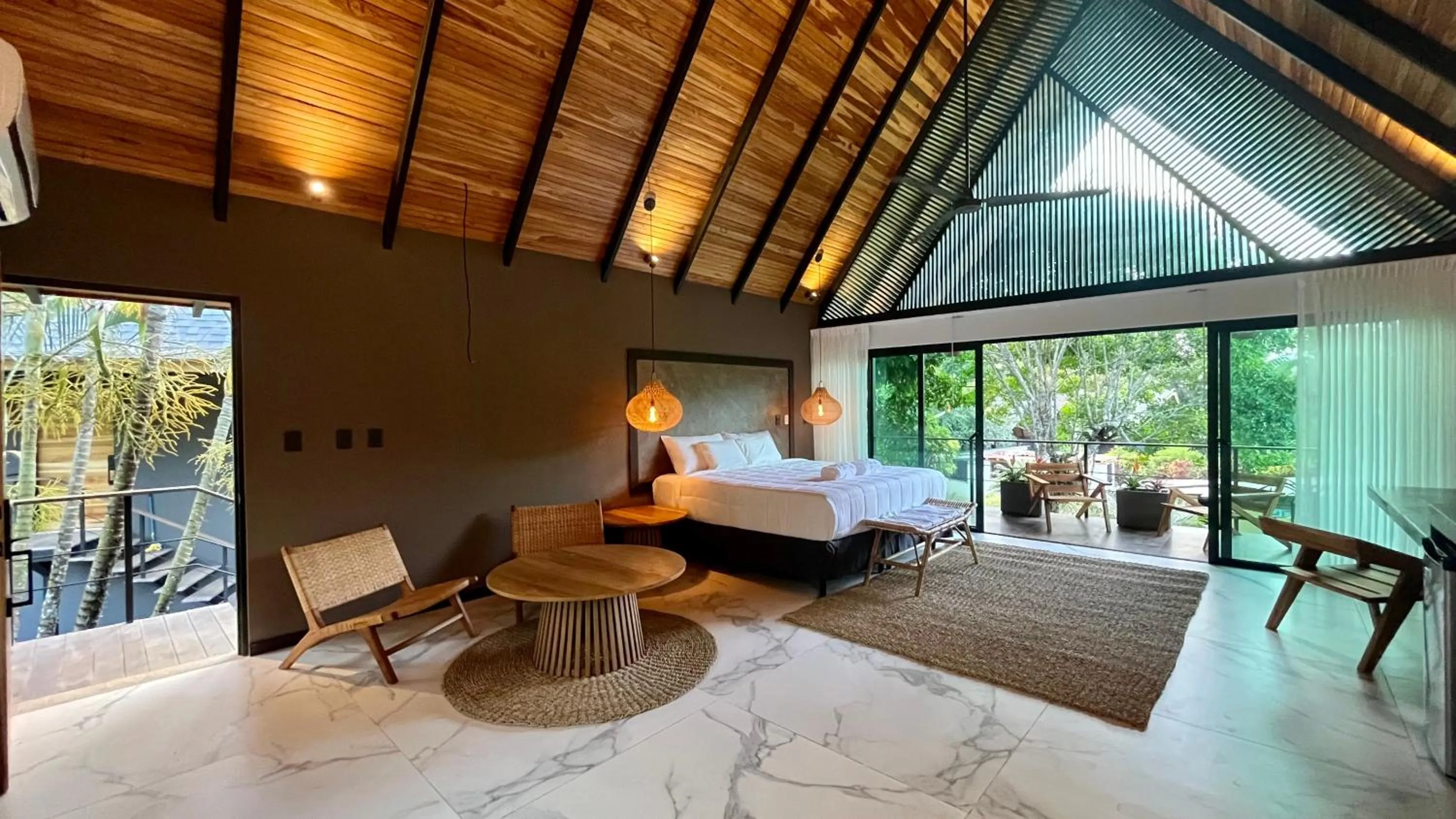 Balcony/Terrace, Bed in Namu Garden Hotel & Spa - Adults Only