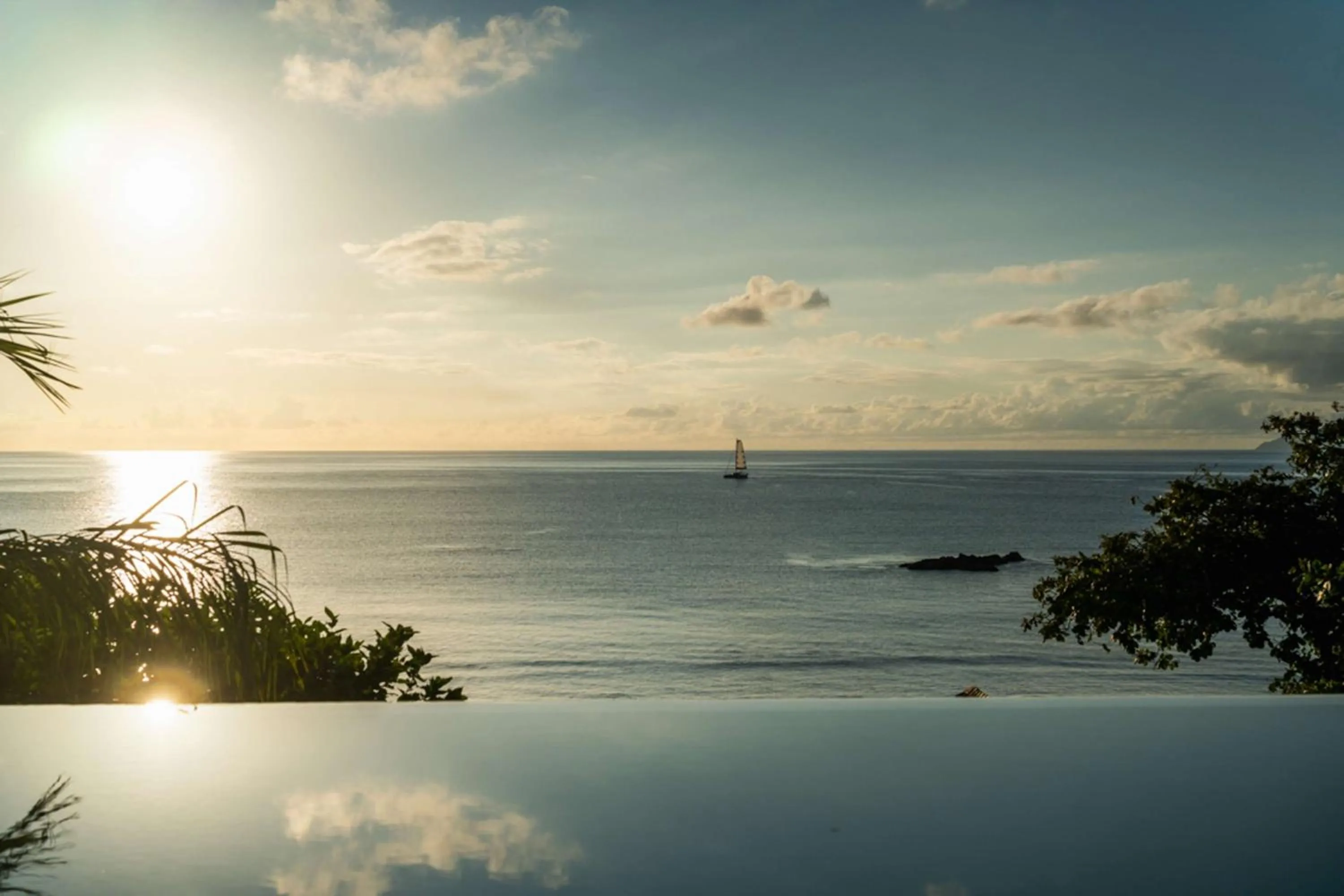 Pool view in Hilton Seychelles Northolme Resort & Spa
