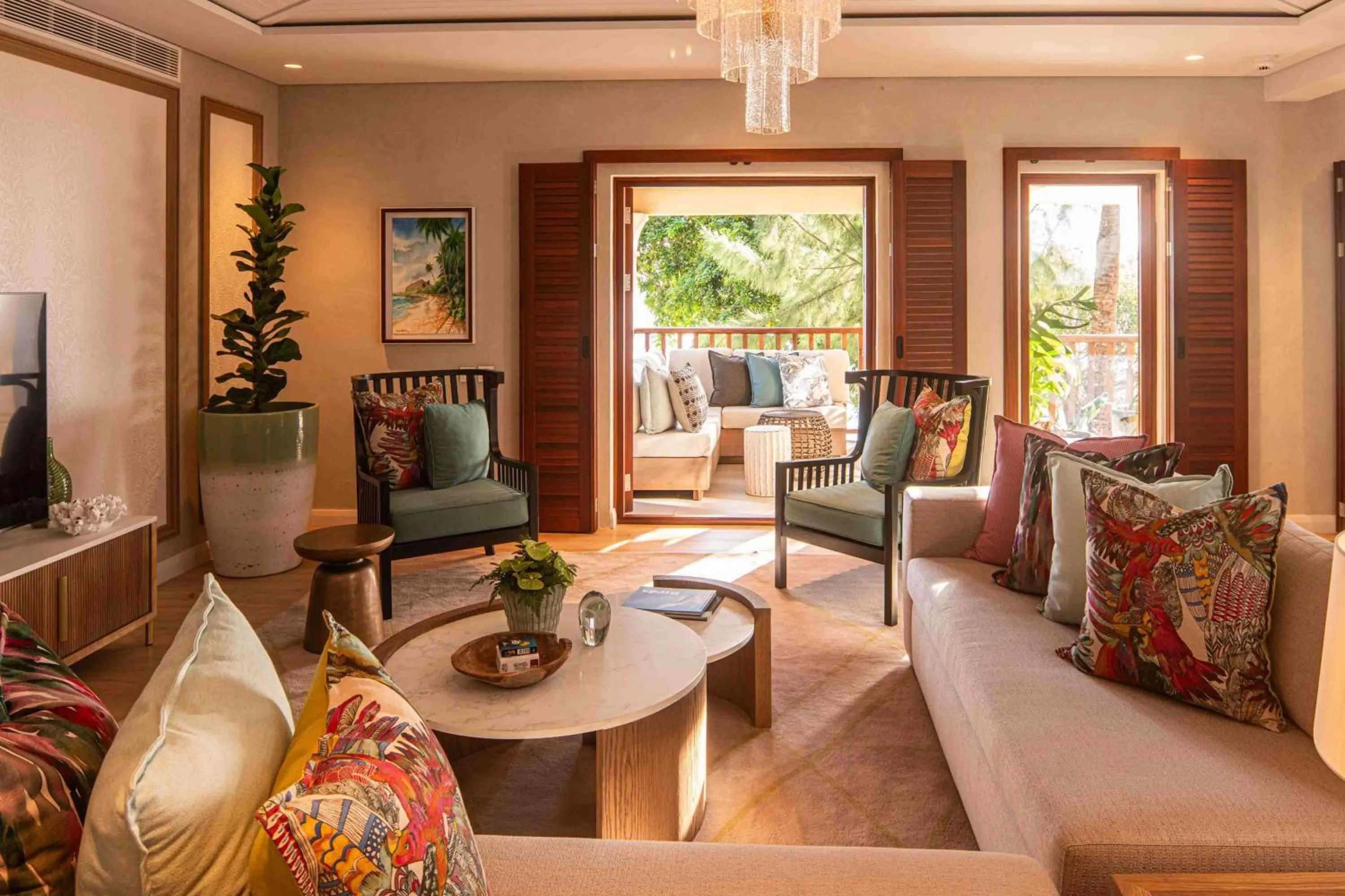 Living room in Hilton Mauritius Resort & Spa