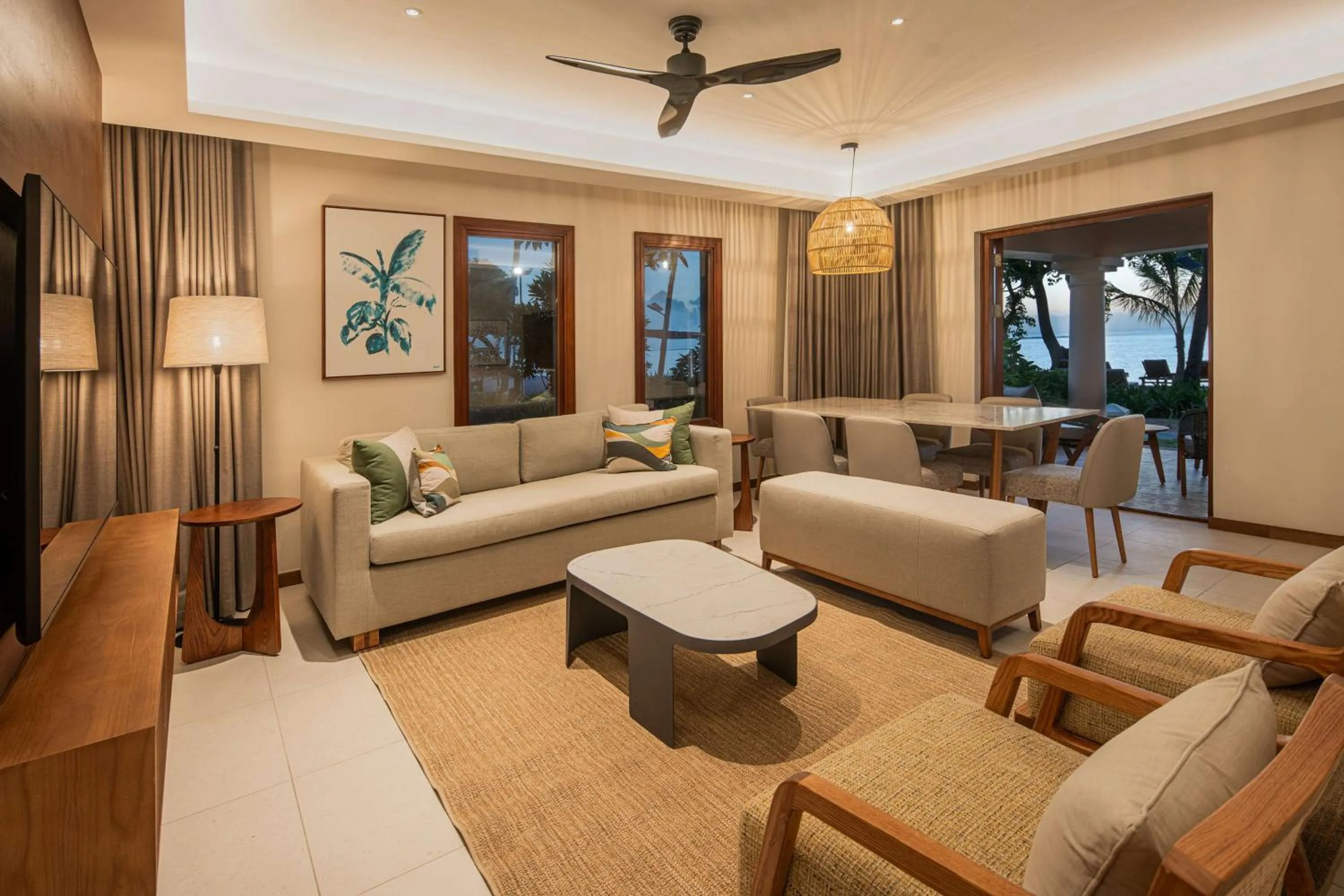 Living room in Hilton Mauritius Resort & Spa