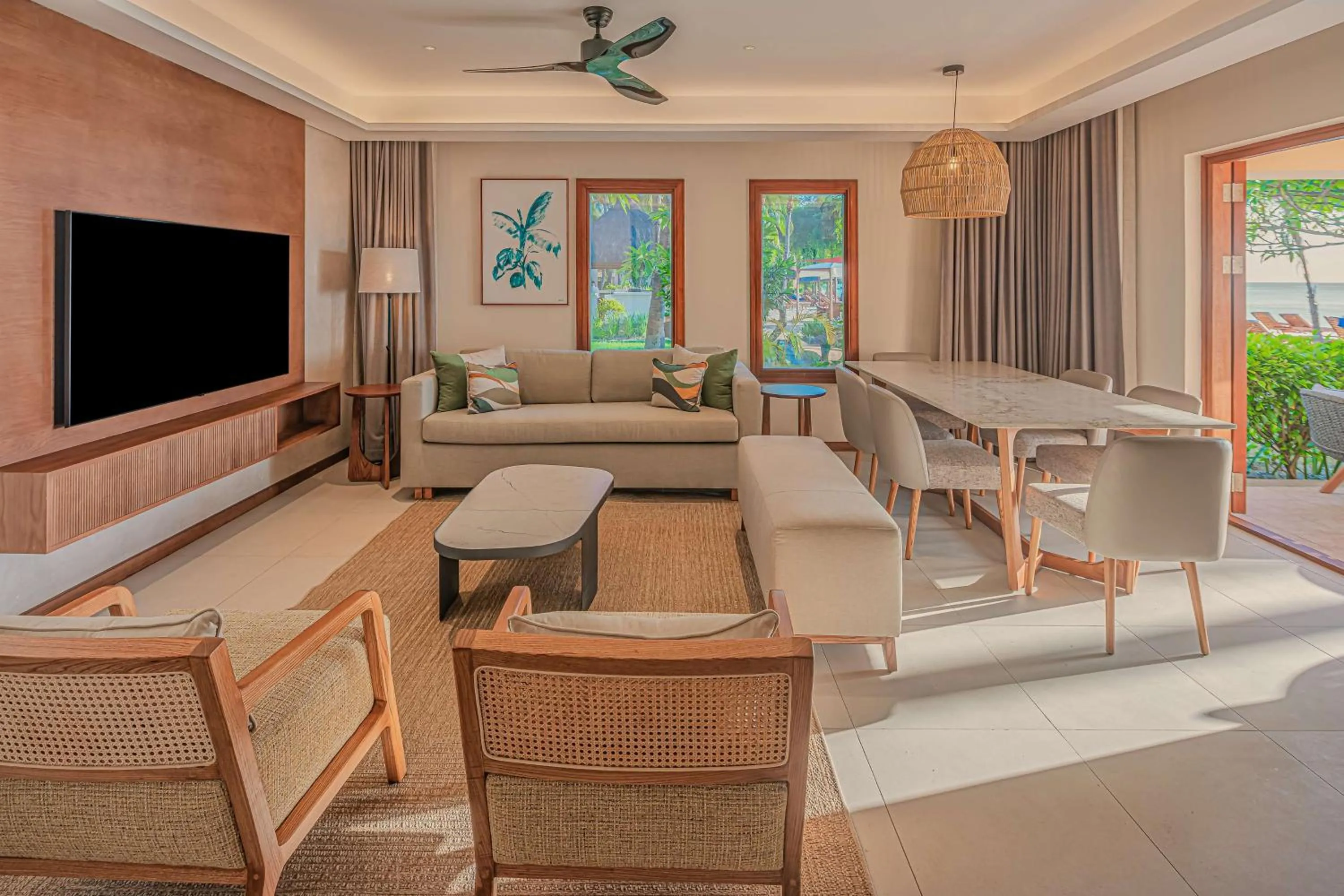 Living room in Hilton Mauritius Resort & Spa