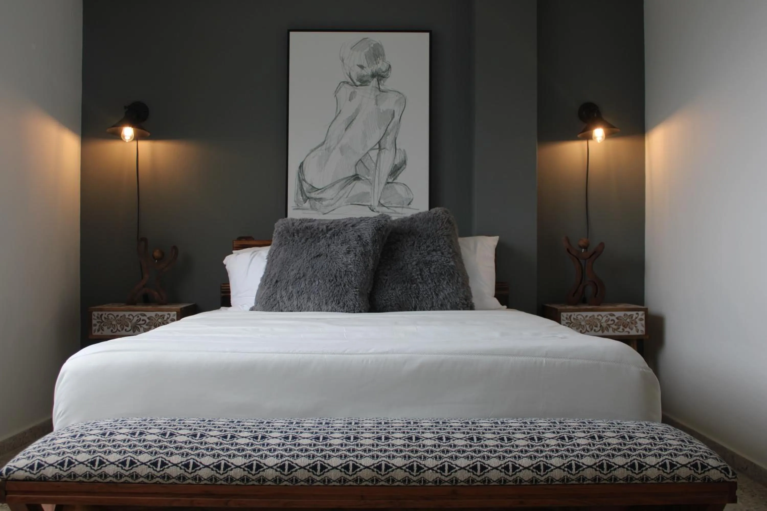 Bed in The Serene House Bed & Breakfast