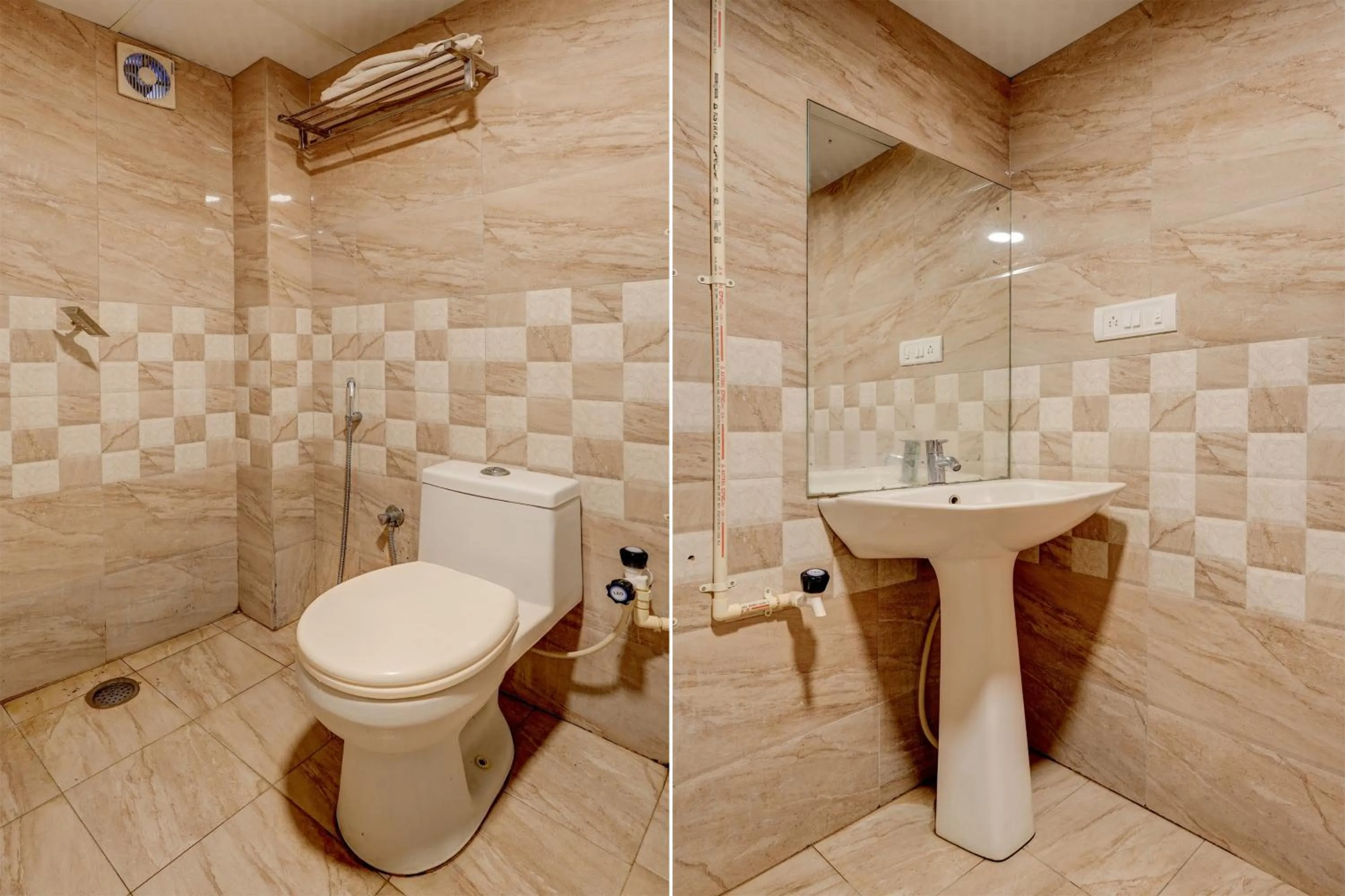 Bathroom in Hotel O RK residency