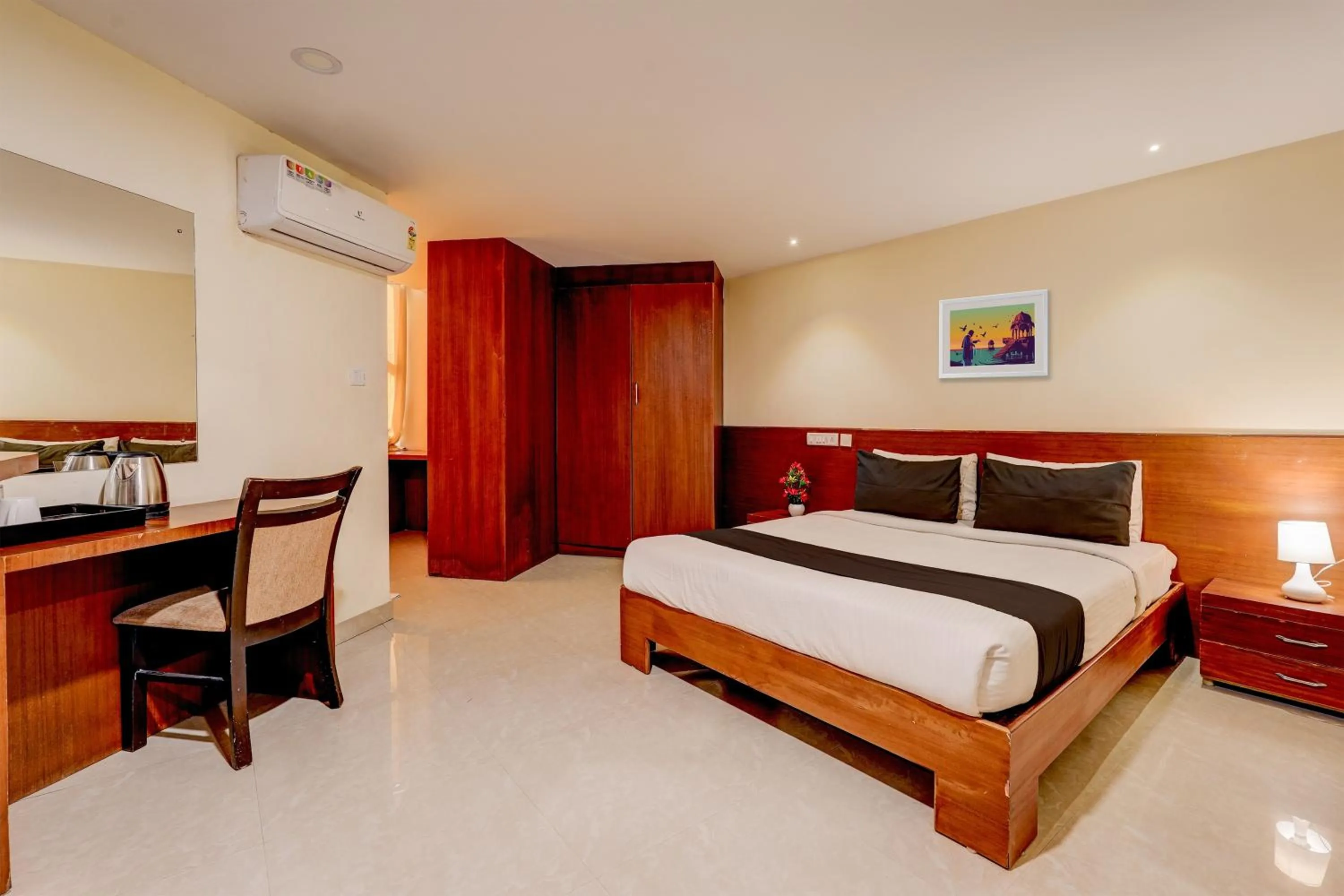 Bedroom in Hotel O RK residency