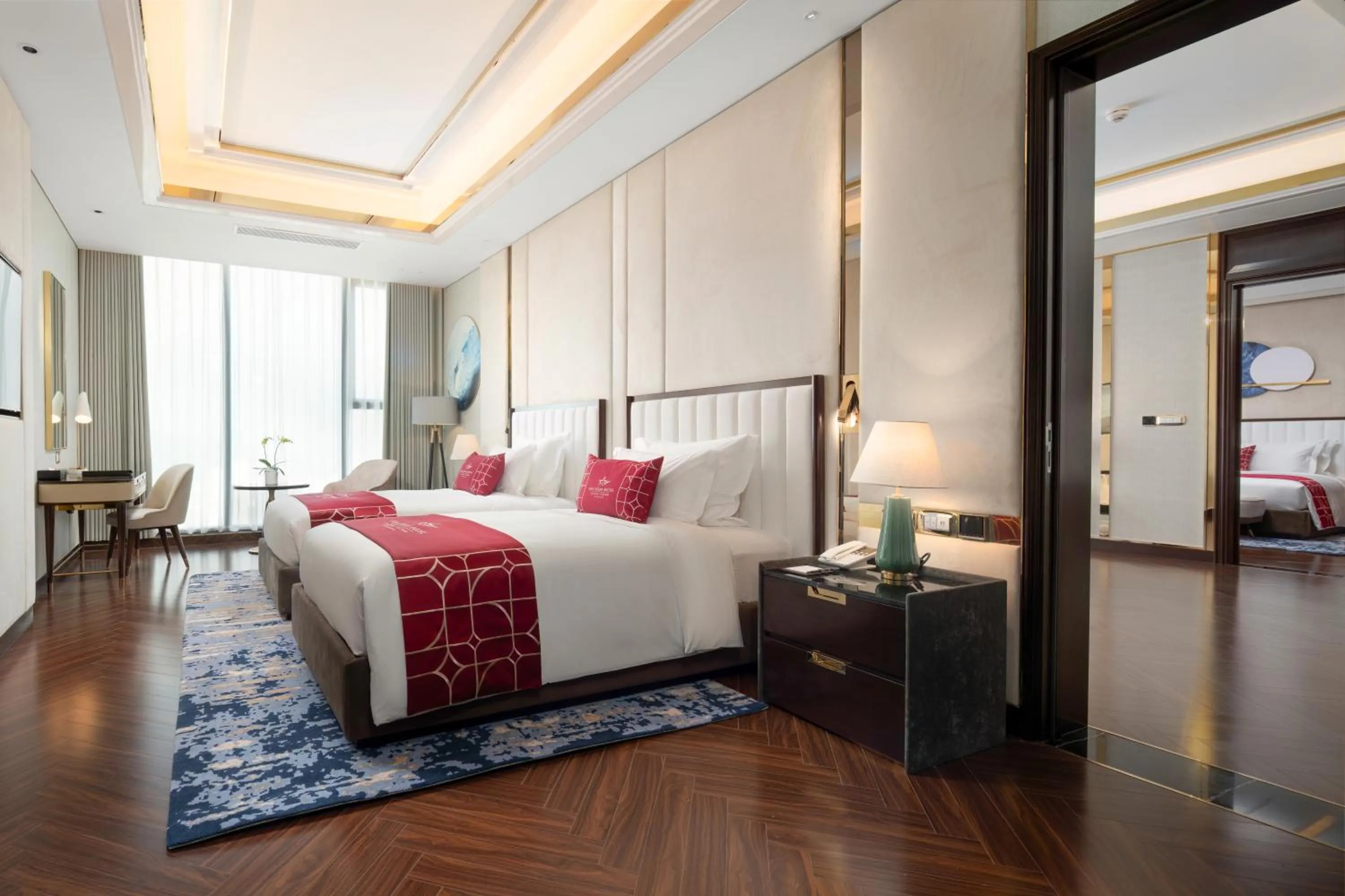 Bed in Sea Stars Hotel Ha Long