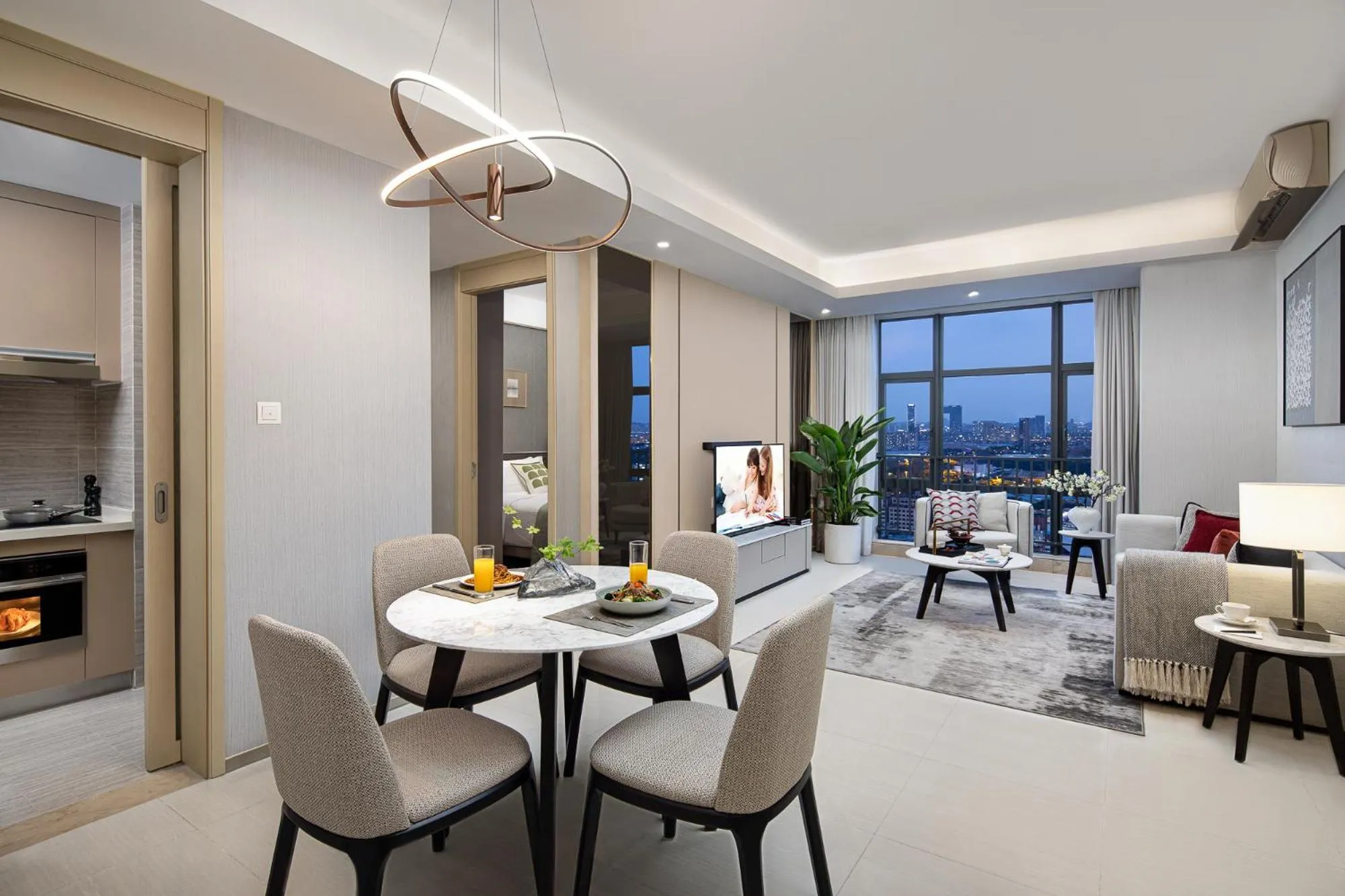 Living room in Somerset Haizhu Centre Guangzhou