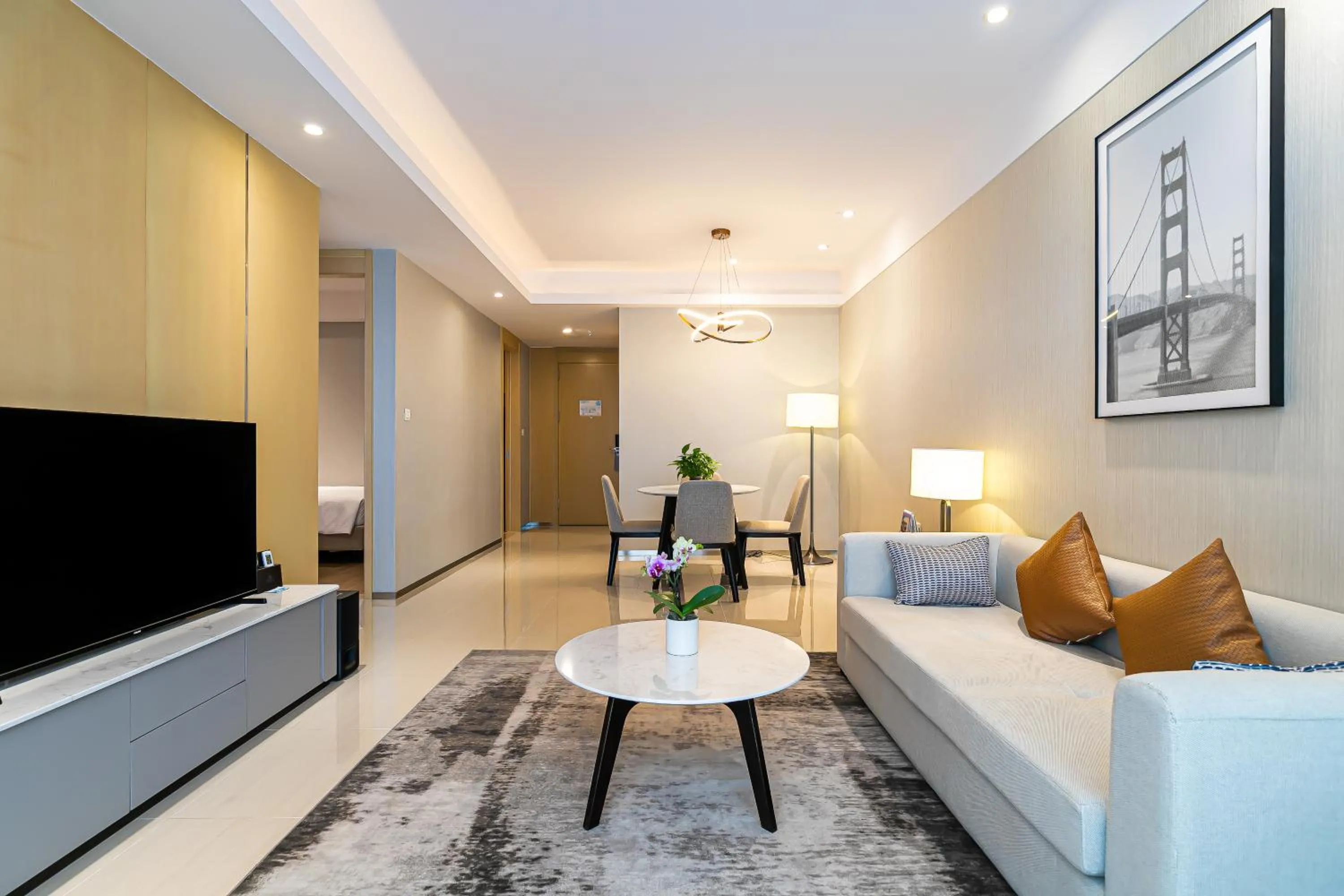 Living room in Somerset Haizhu Centre Guangzhou