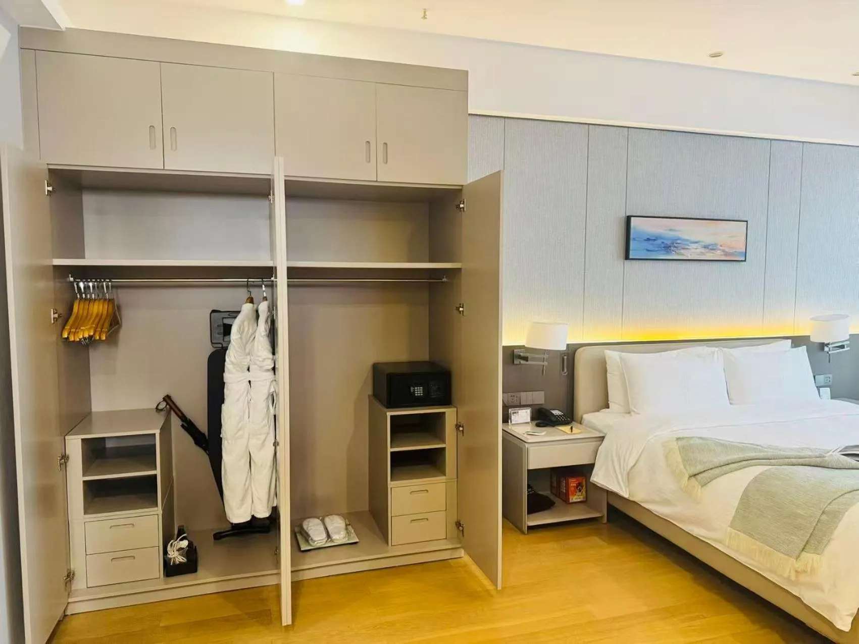 wardrobe, Bed in Somerset Haizhu Centre Guangzhou