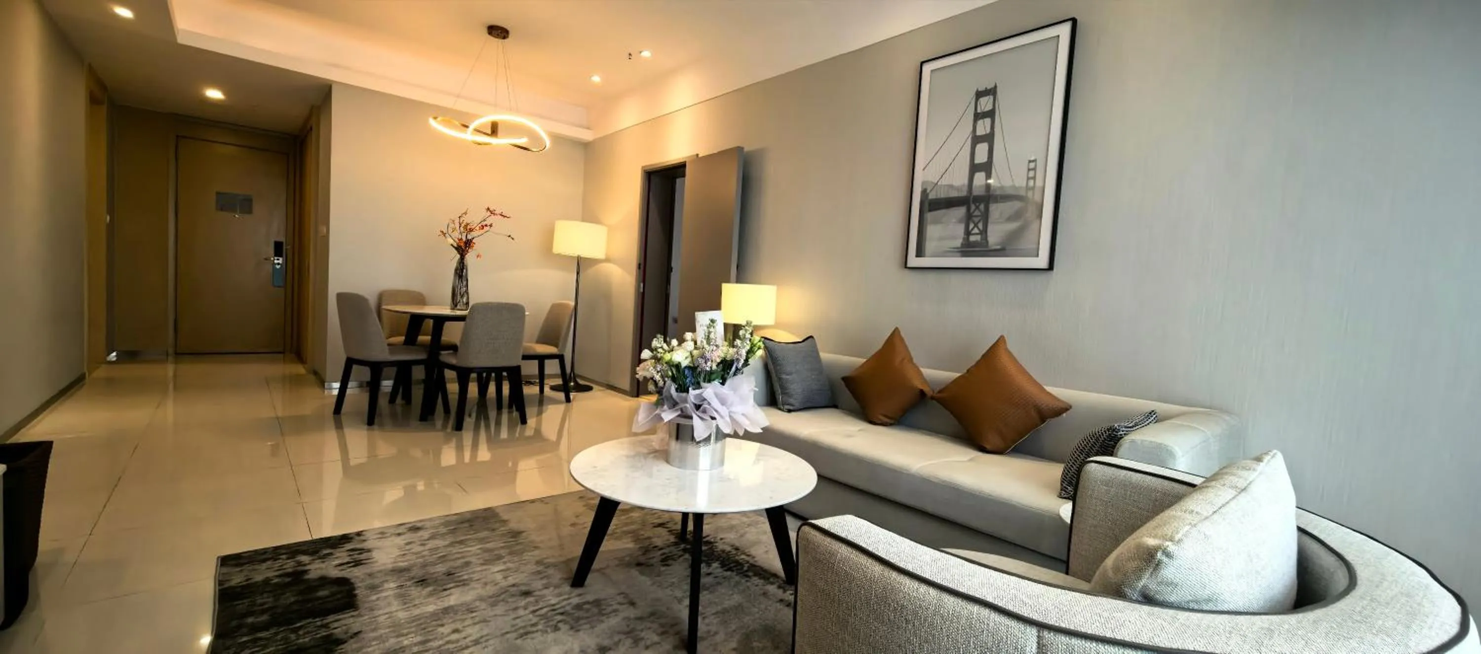 Living room in Somerset Haizhu Centre Guangzhou