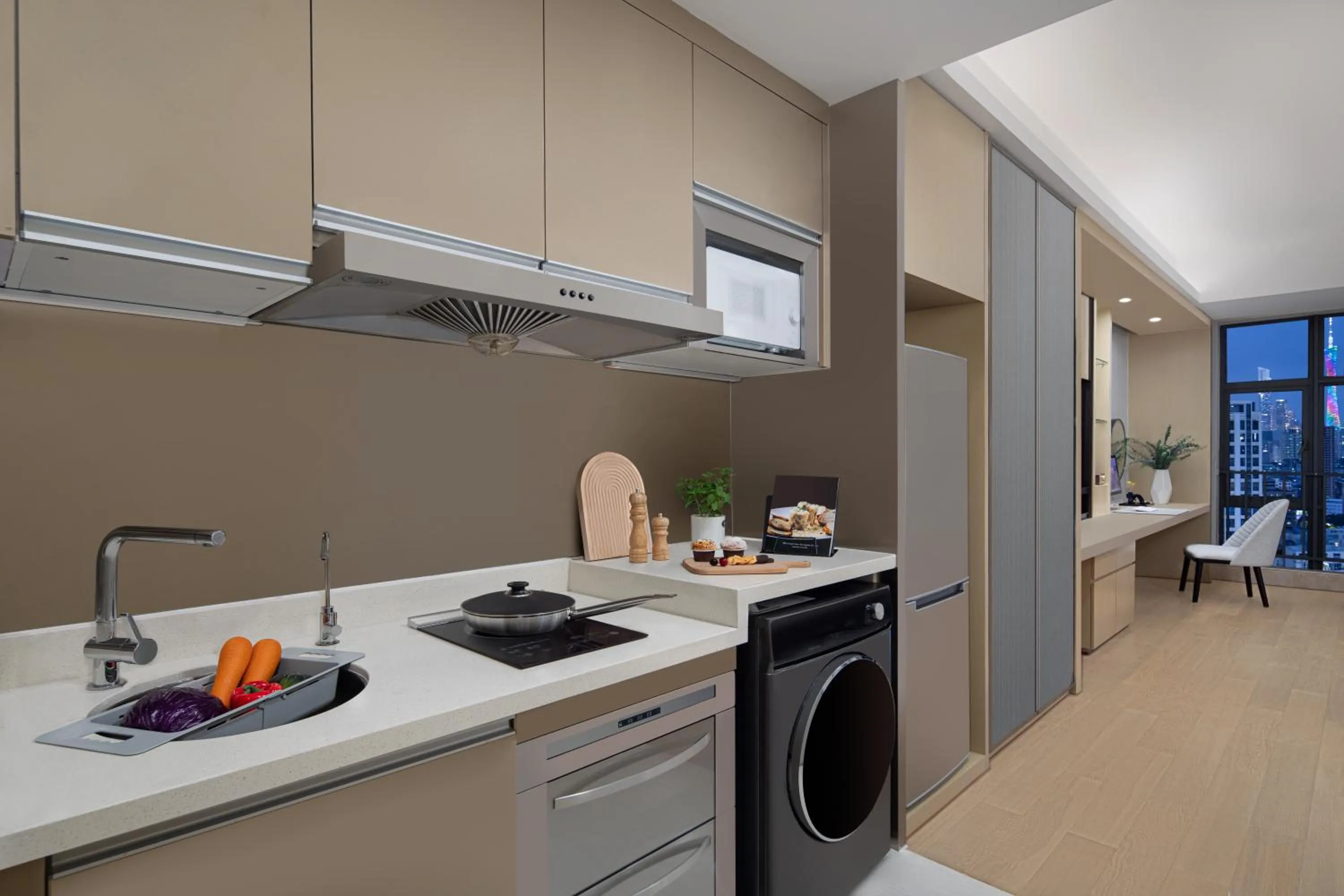 kitchen in Somerset Haizhu Centre Guangzhou