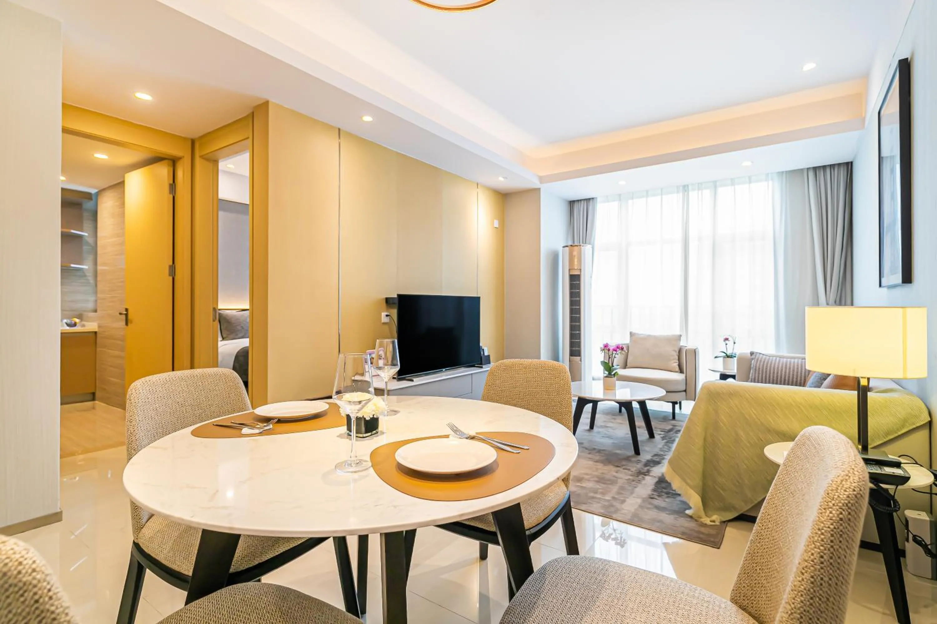 Living room in Somerset Haizhu Centre Guangzhou