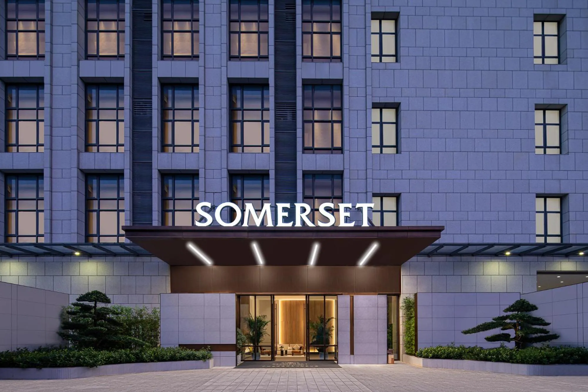 Property building in Somerset Haizhu Centre Guangzhou