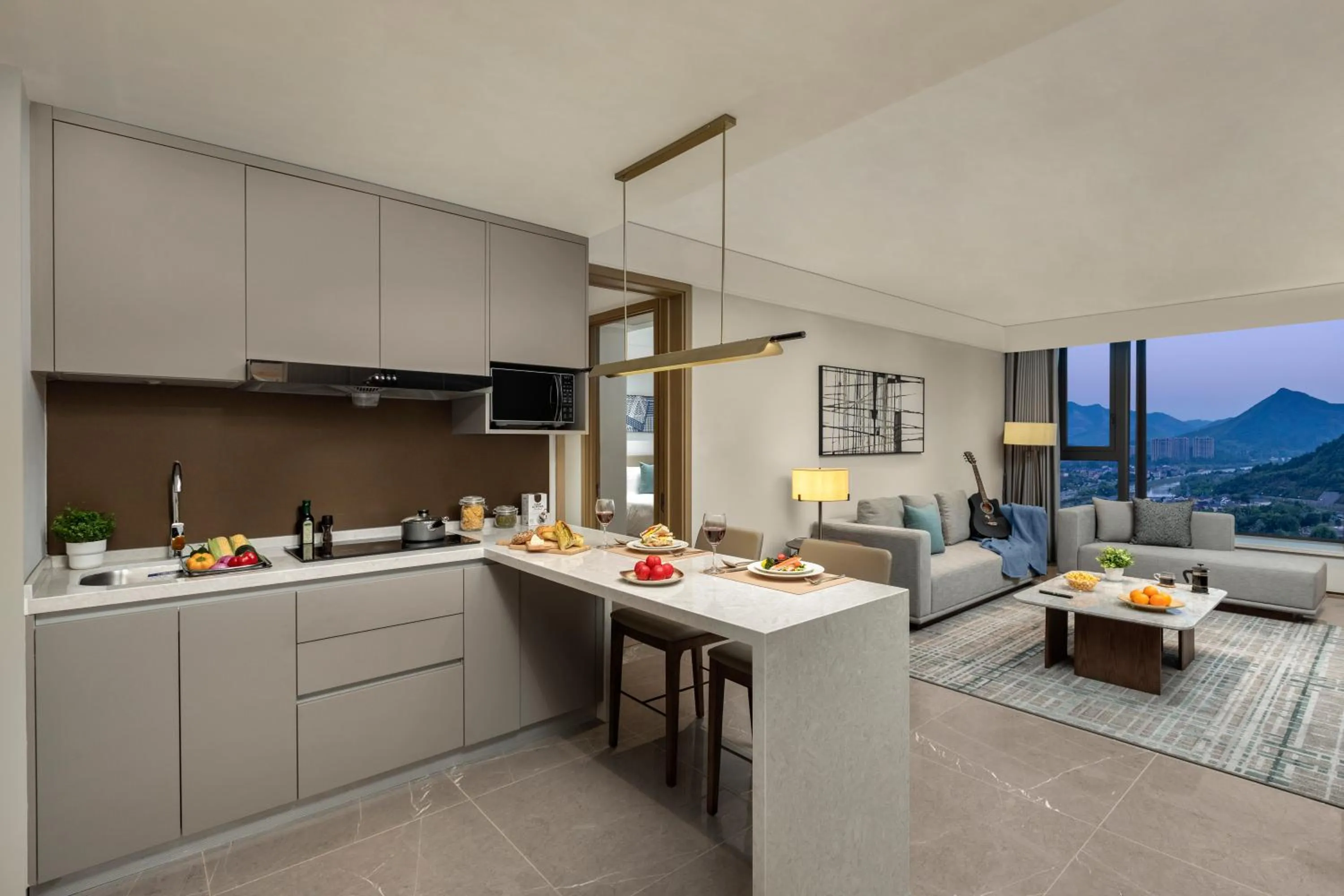 Kitchen or kitchenette in Qingshan Lake Tianlan Hotel Hangzhou