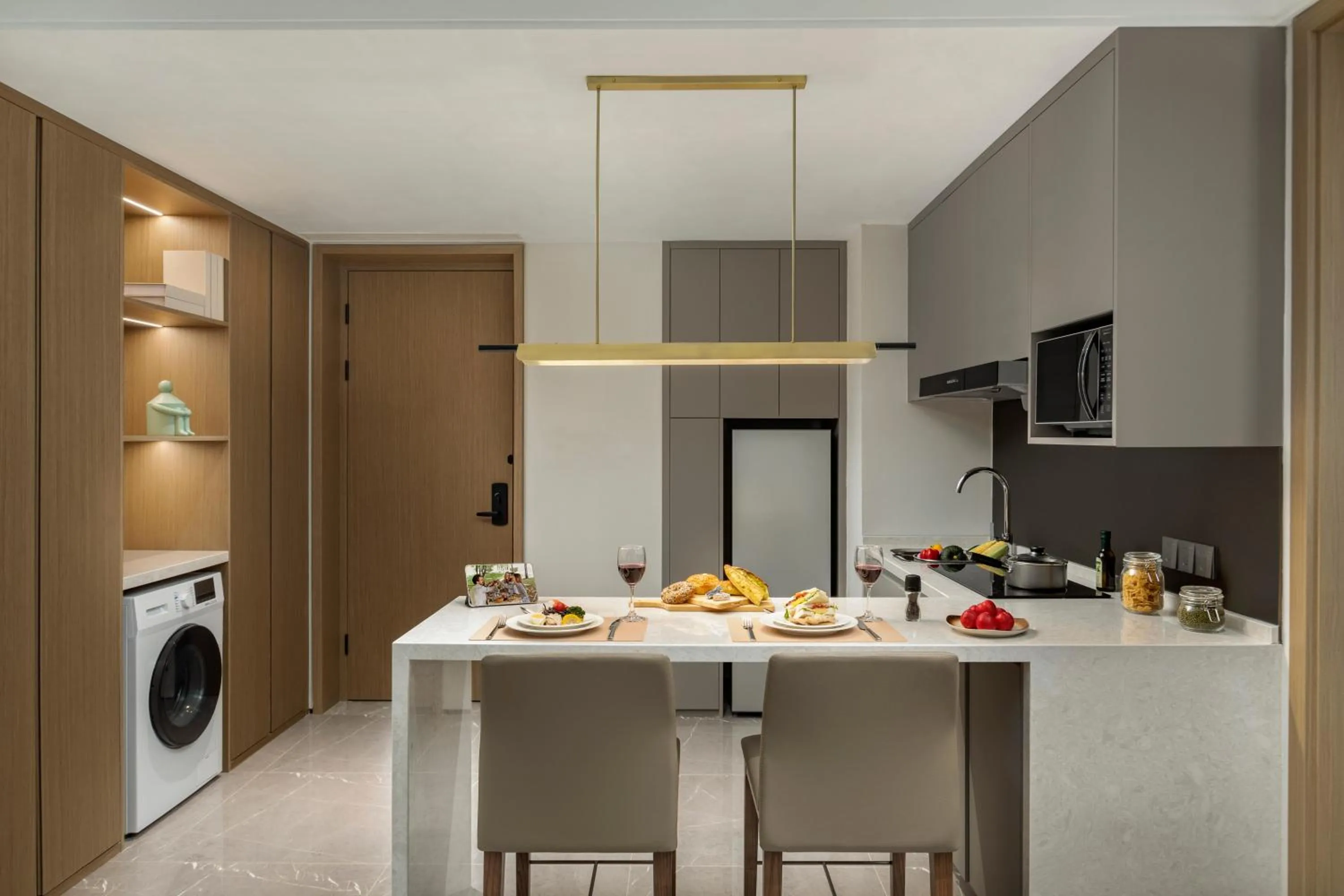 Kitchen or kitchenette in Qingshan Lake Tianlan Hotel Hangzhou