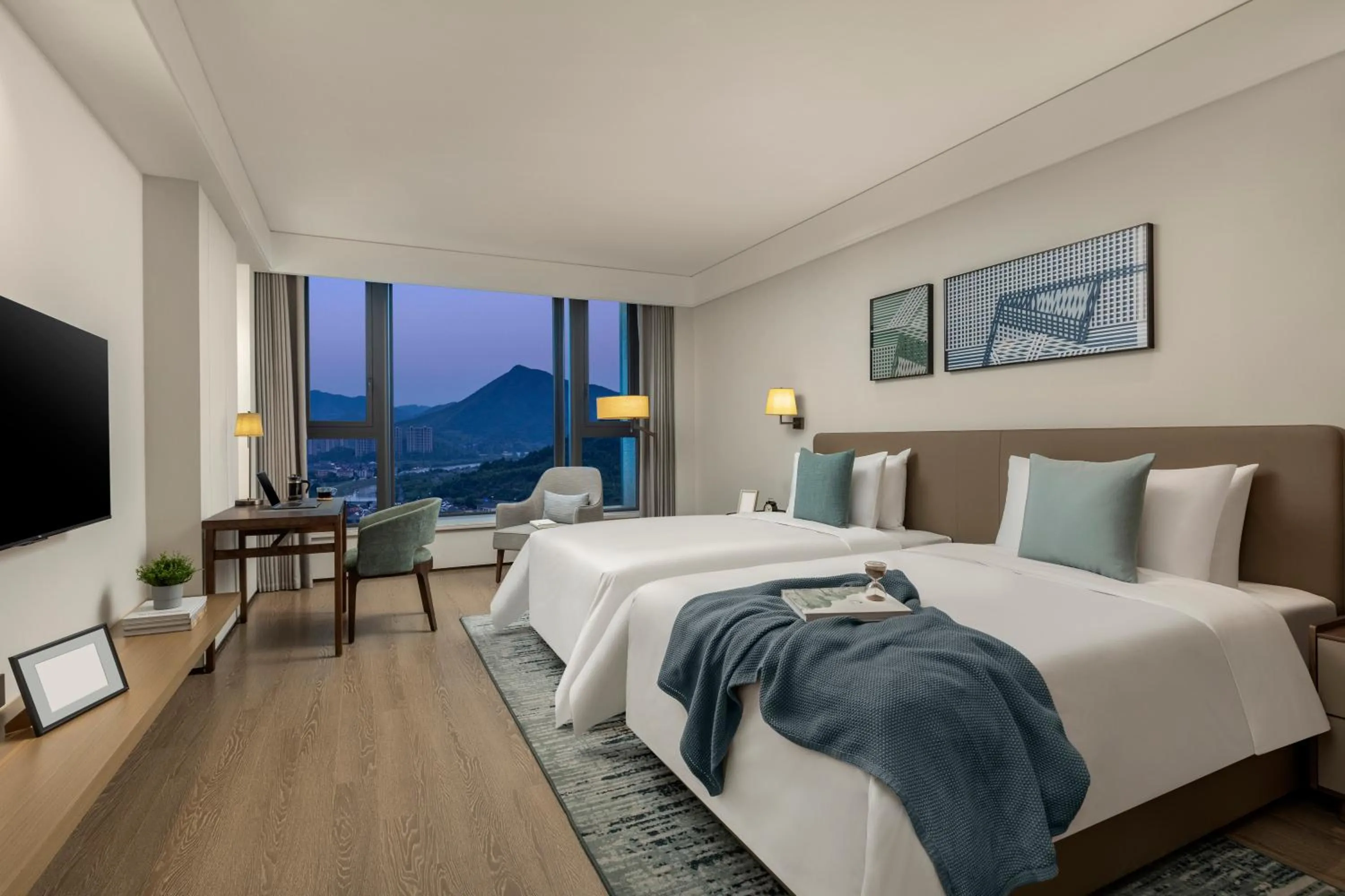 TV and multimedia, Bed in Qingshan Lake Tianlan Hotel Hangzhou