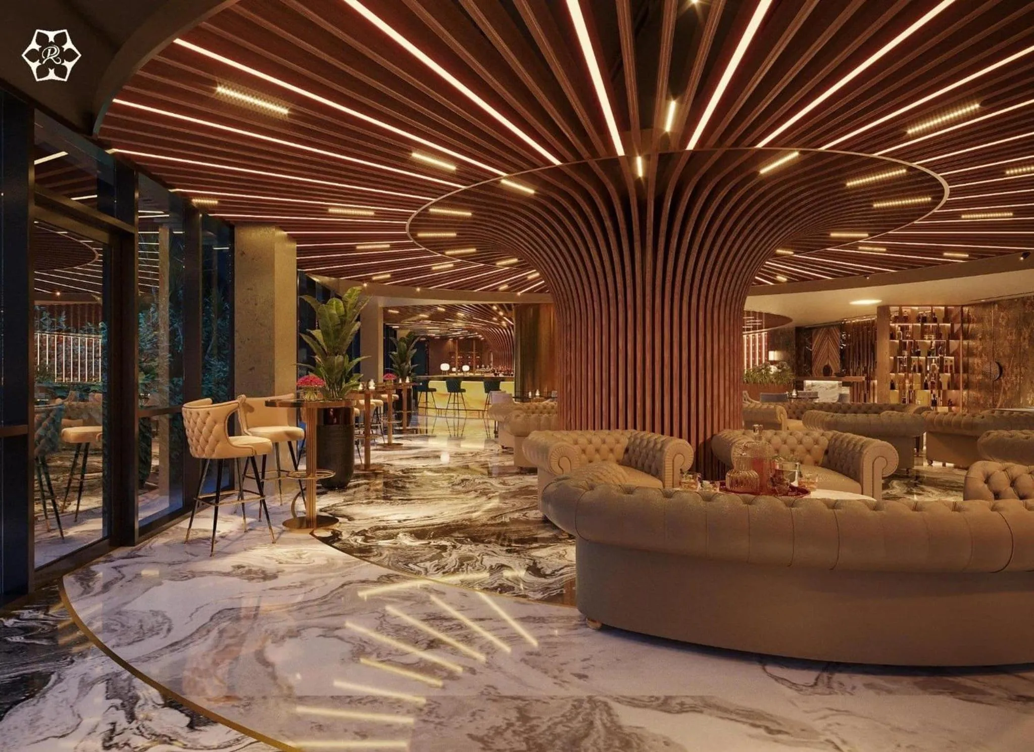 Lounge or bar in Cửa Đông Luxury Hotel