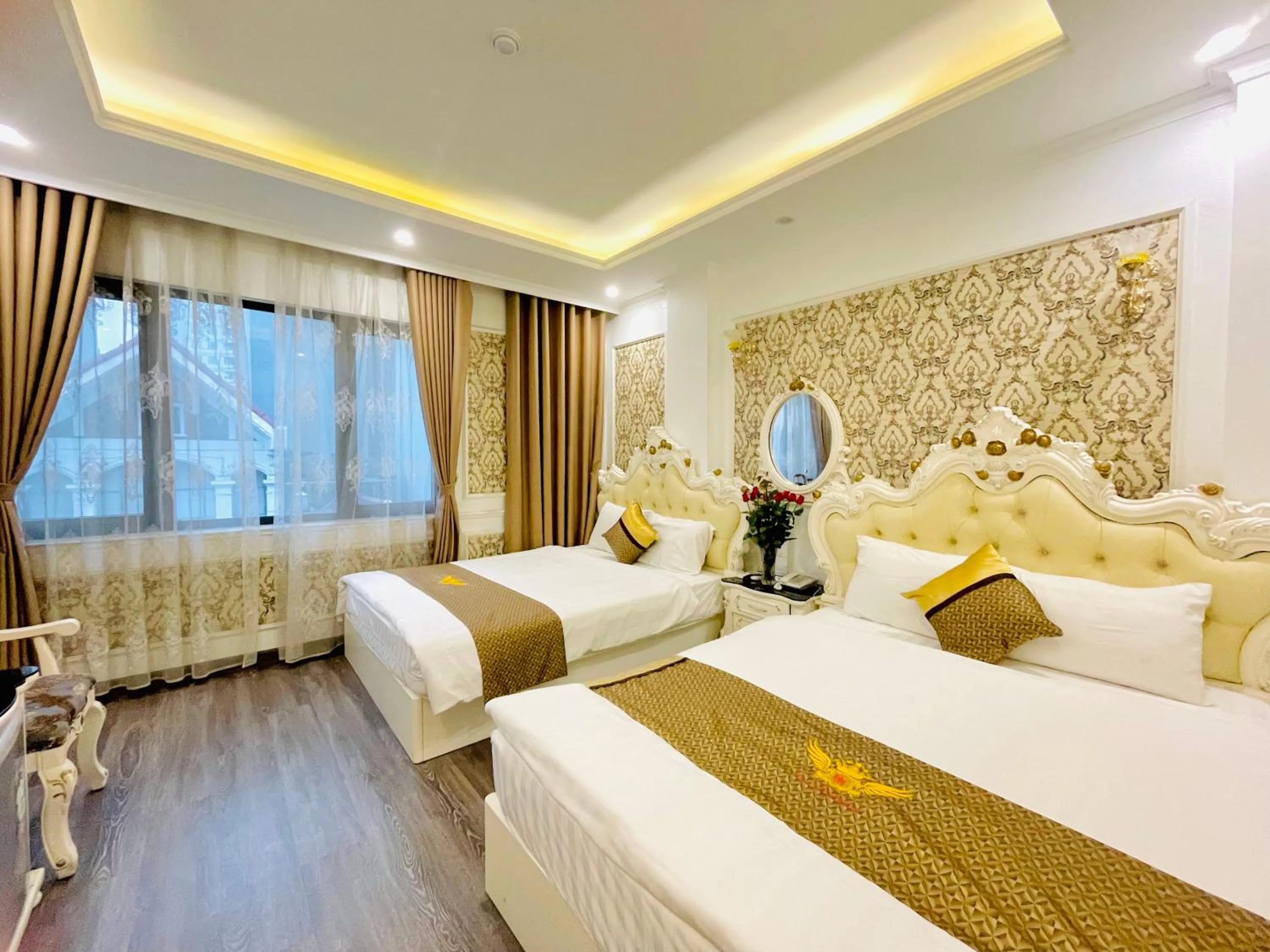 Bed in Diamond Hotel Ha Noi